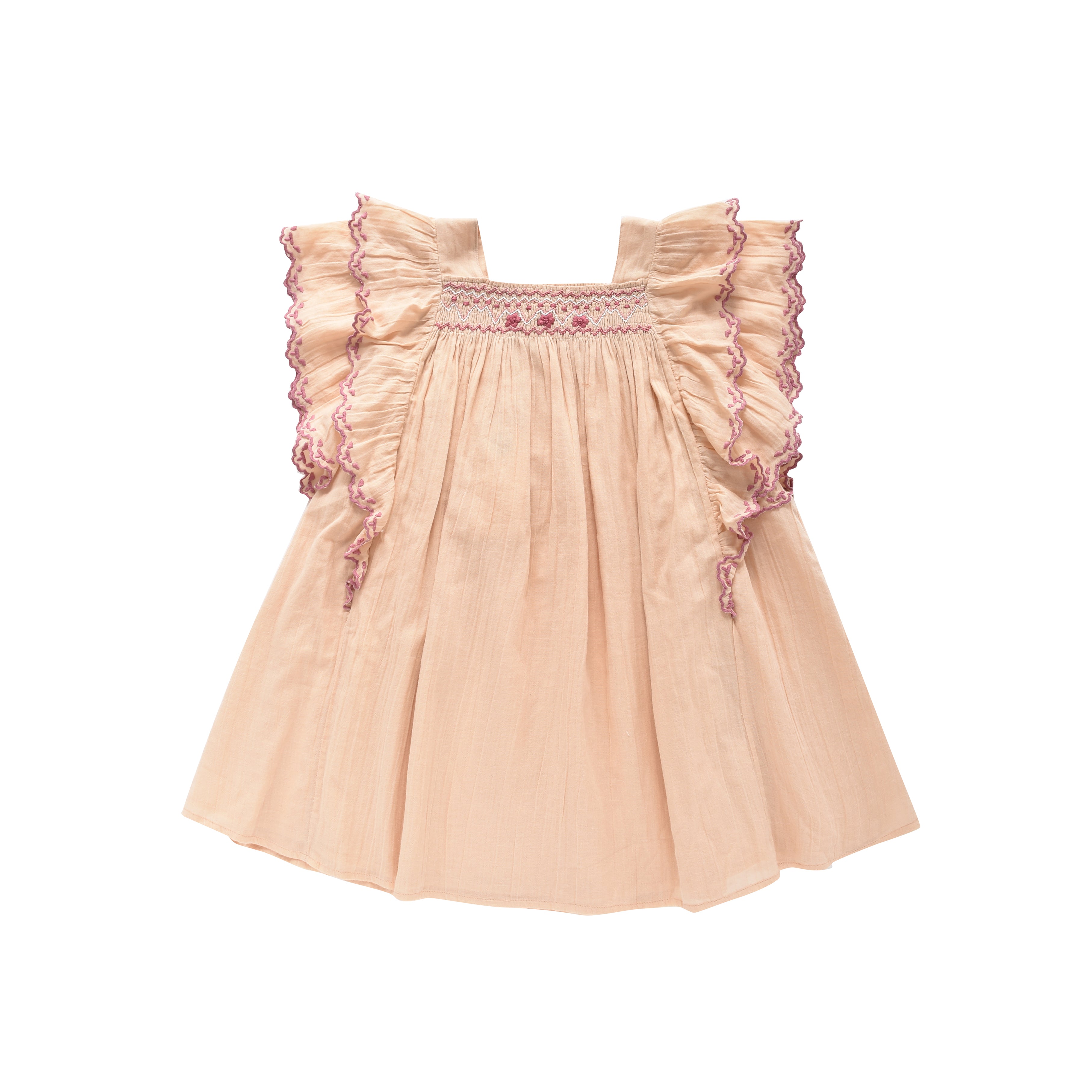 Girls Pink Cotton Dress