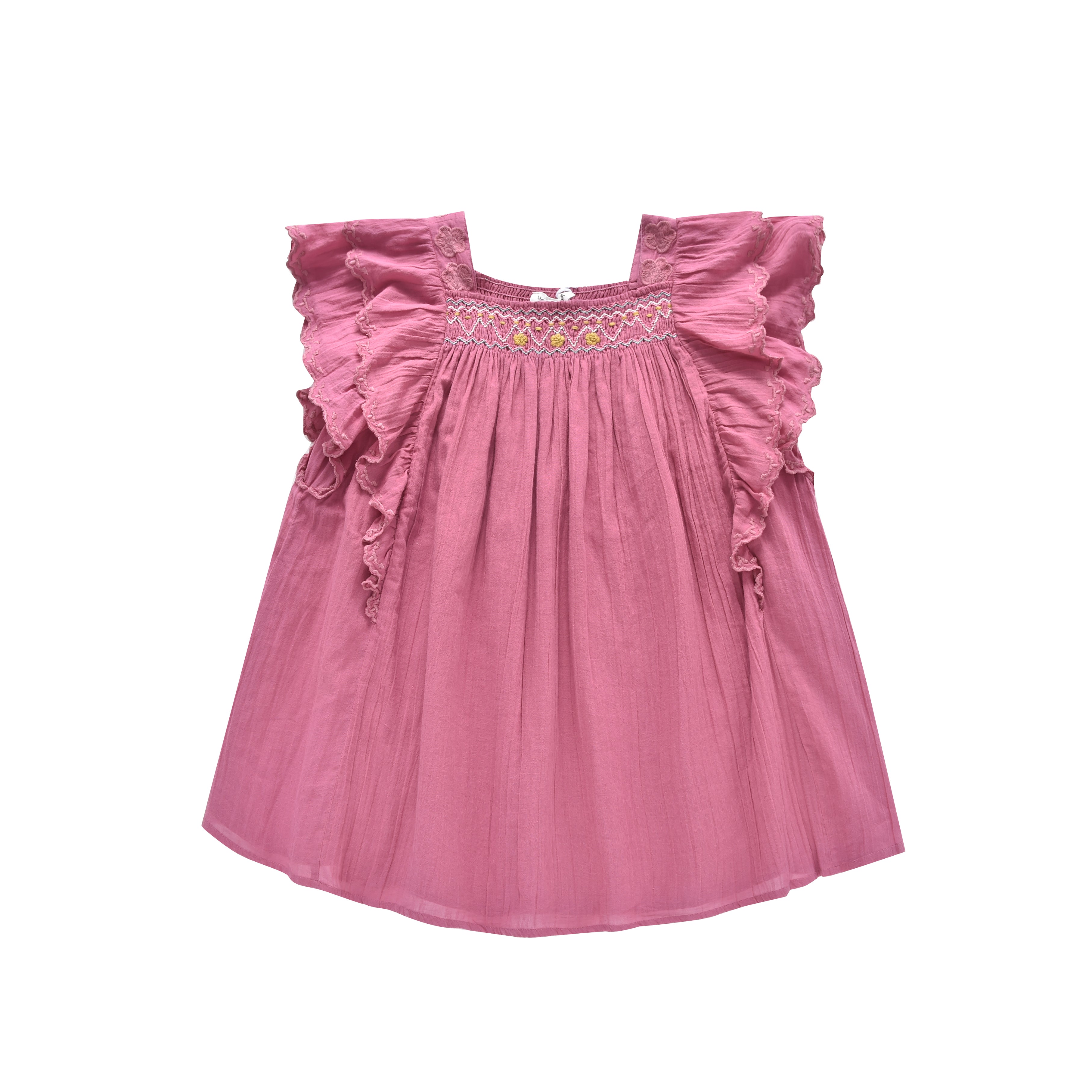 Girls Purple Cotton Dress