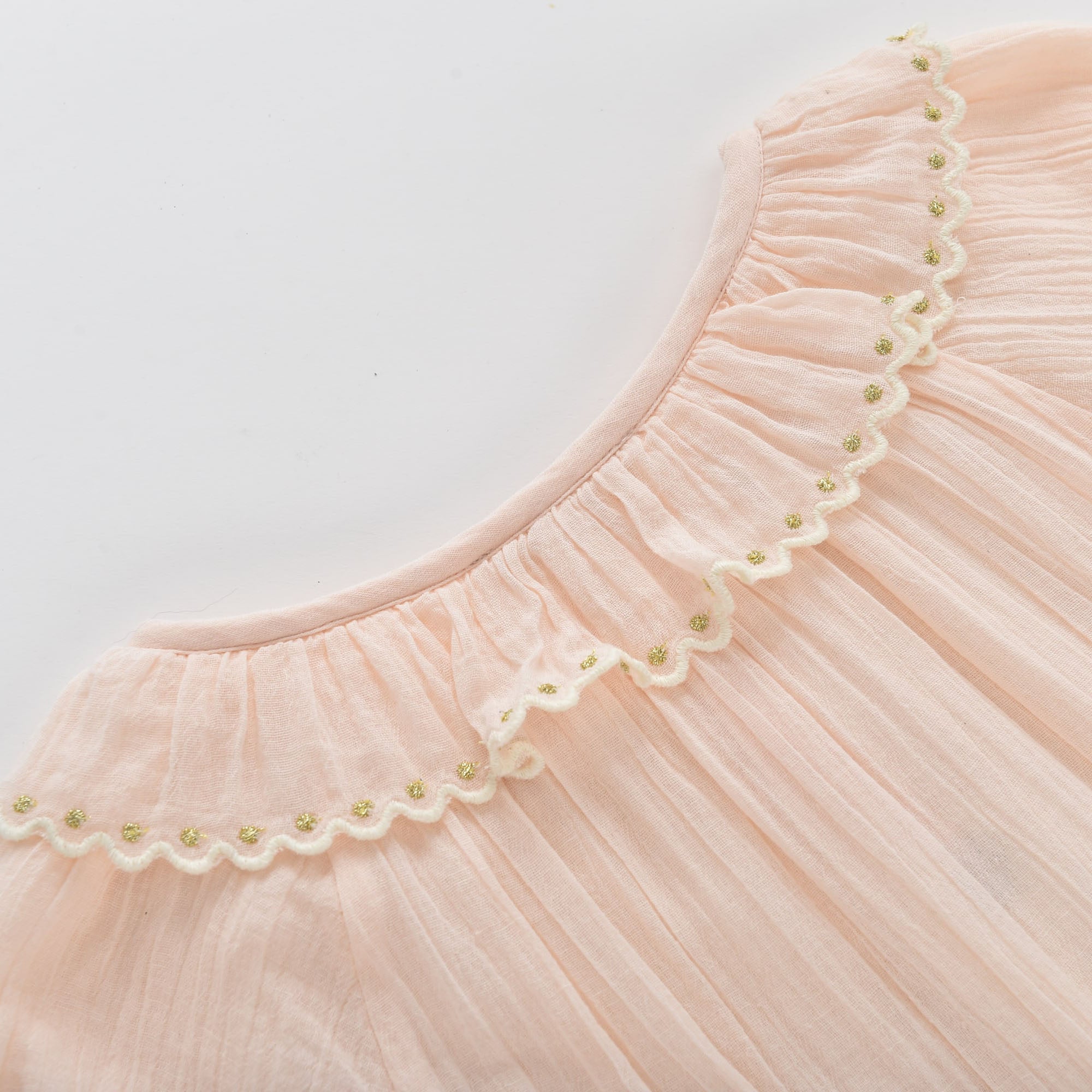 Girls Pink Cotton Dress