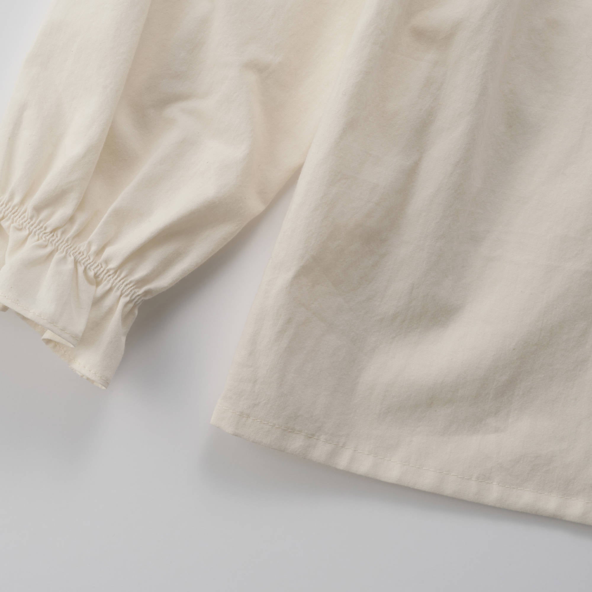 Girls White Lace Collar Cotton Shirt