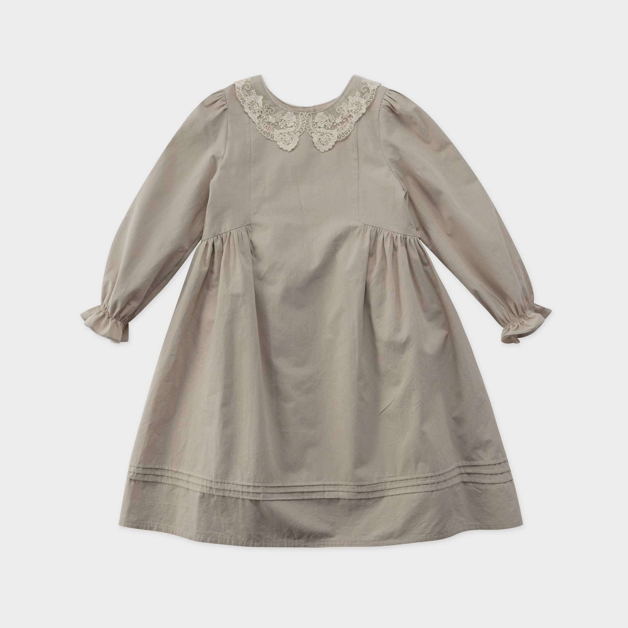 Girls Khaki Cotton Dress