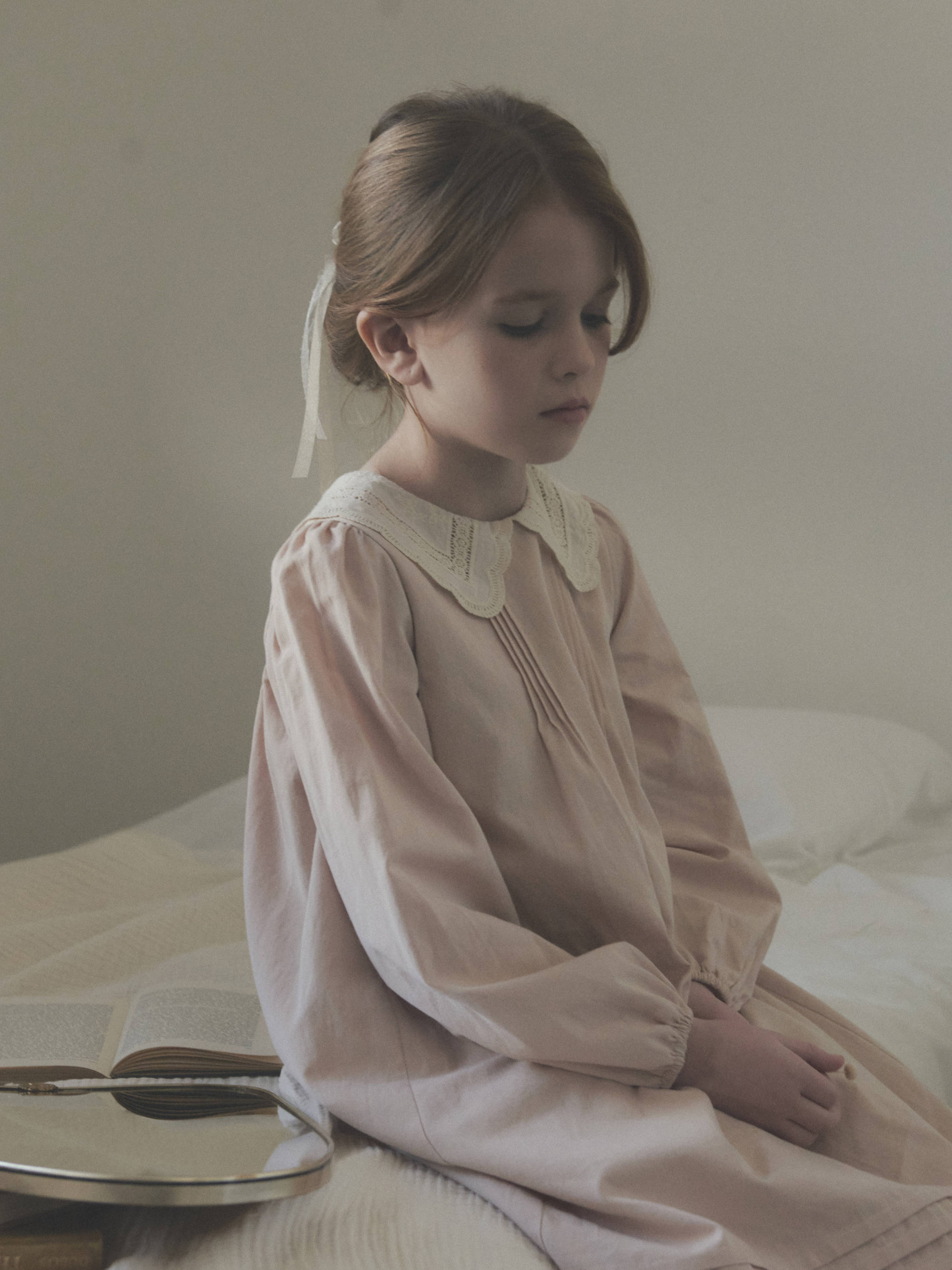 Girls Pink Cotton Dress