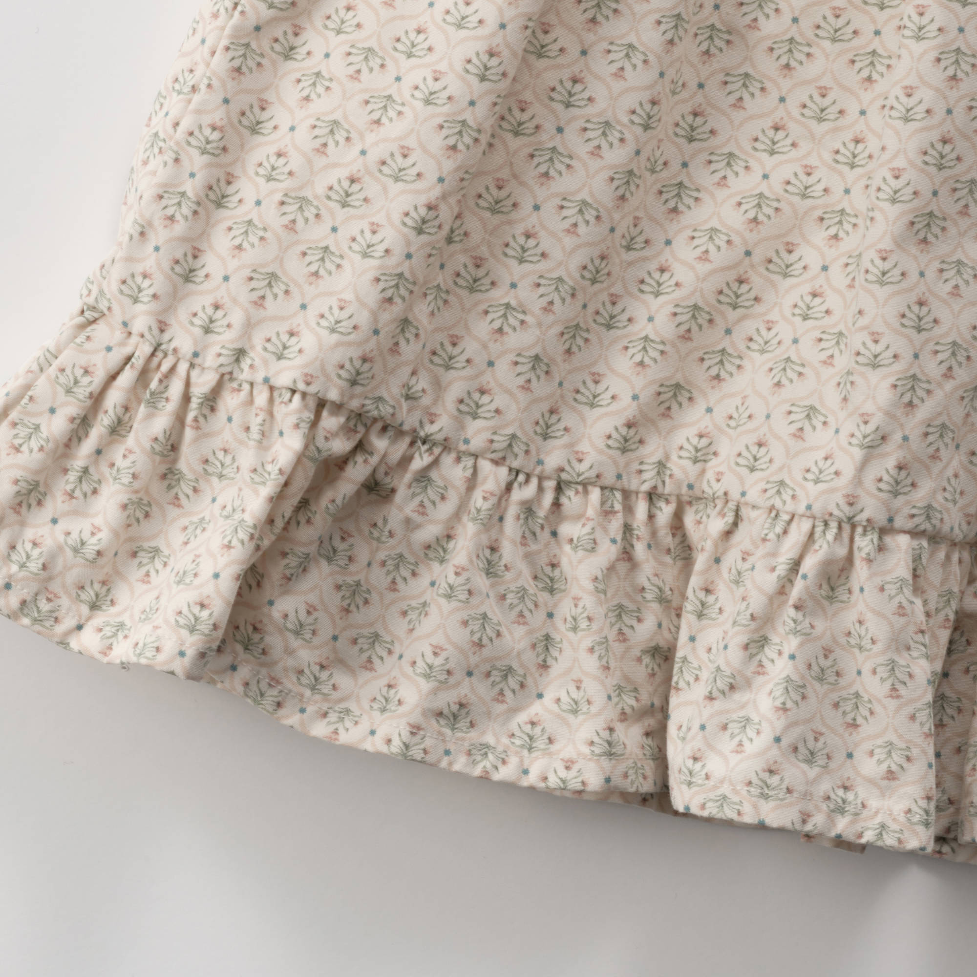 Girls Light Pink Floral Cotton Dress