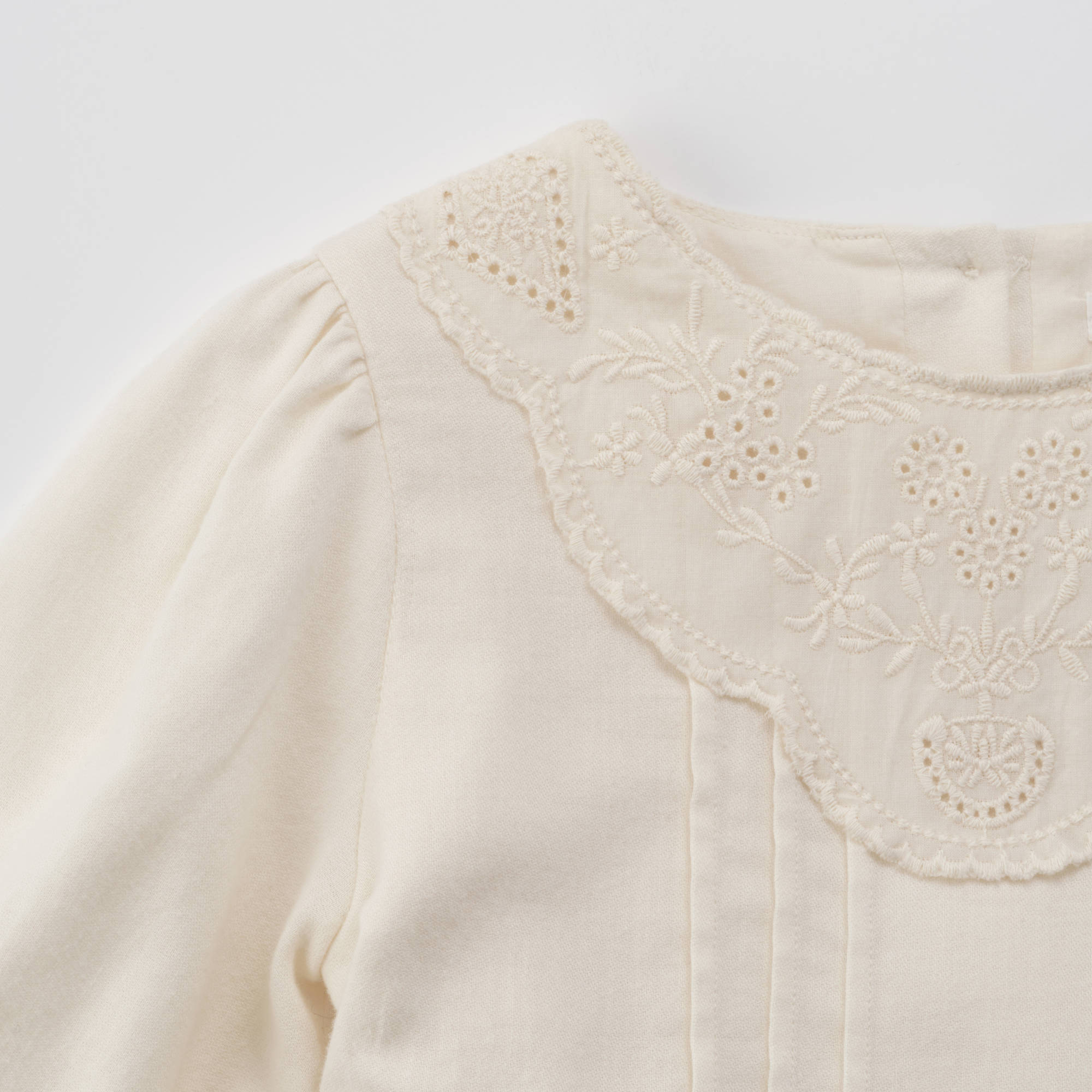 Girls White Cotton Dress