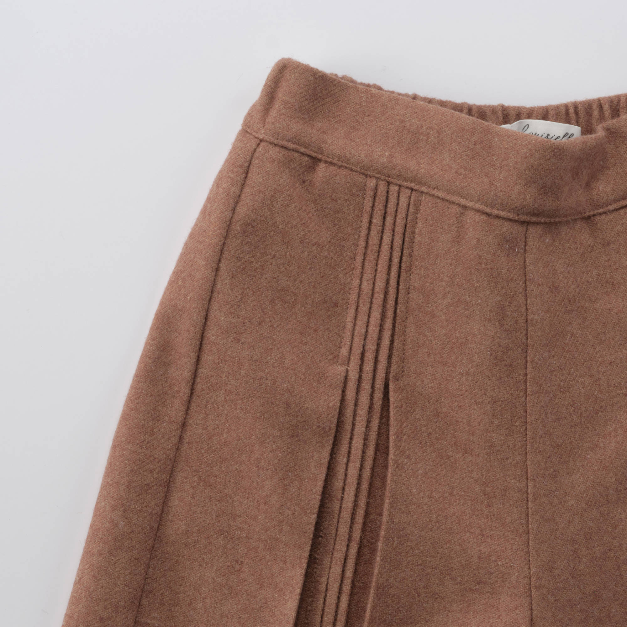 Girls Camel Wool Trousers