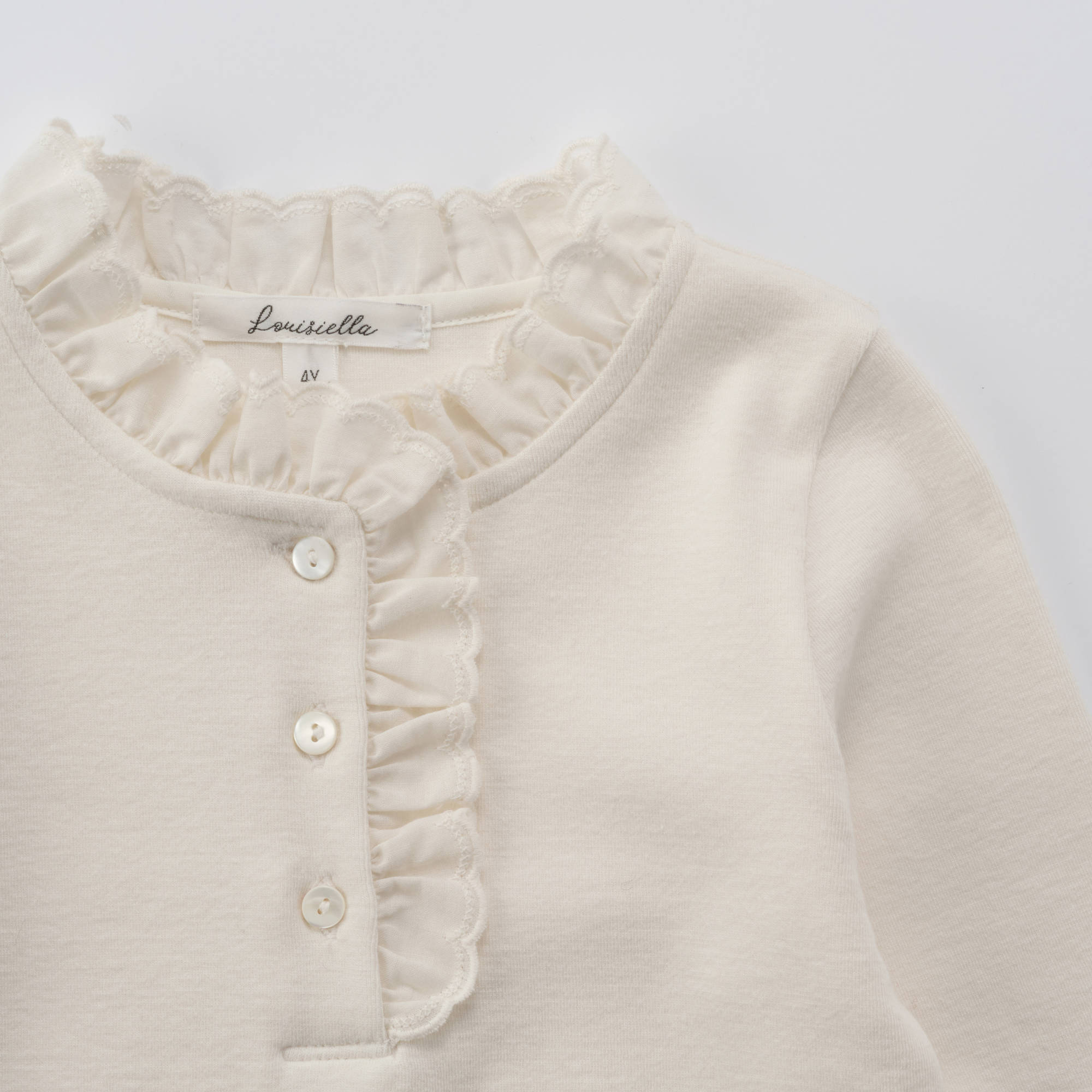 Girls White Cotton T-Shirt