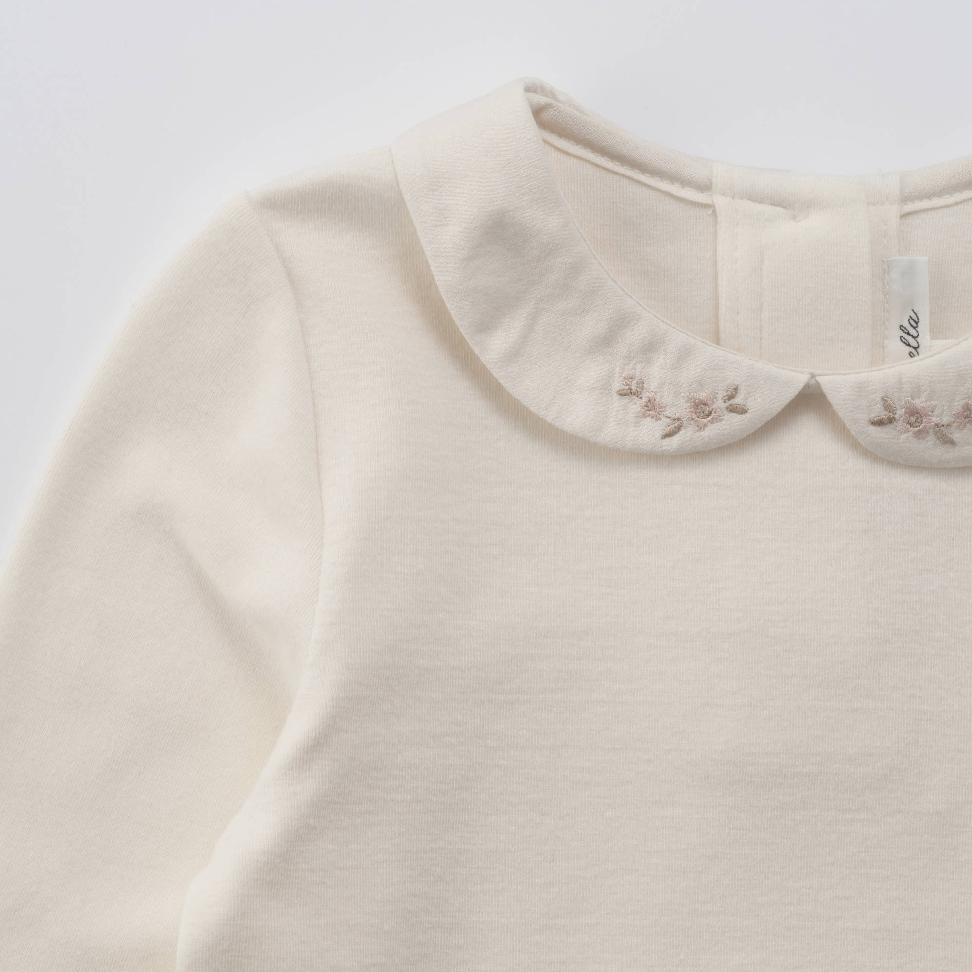 Girls White Cotton T-Shirt