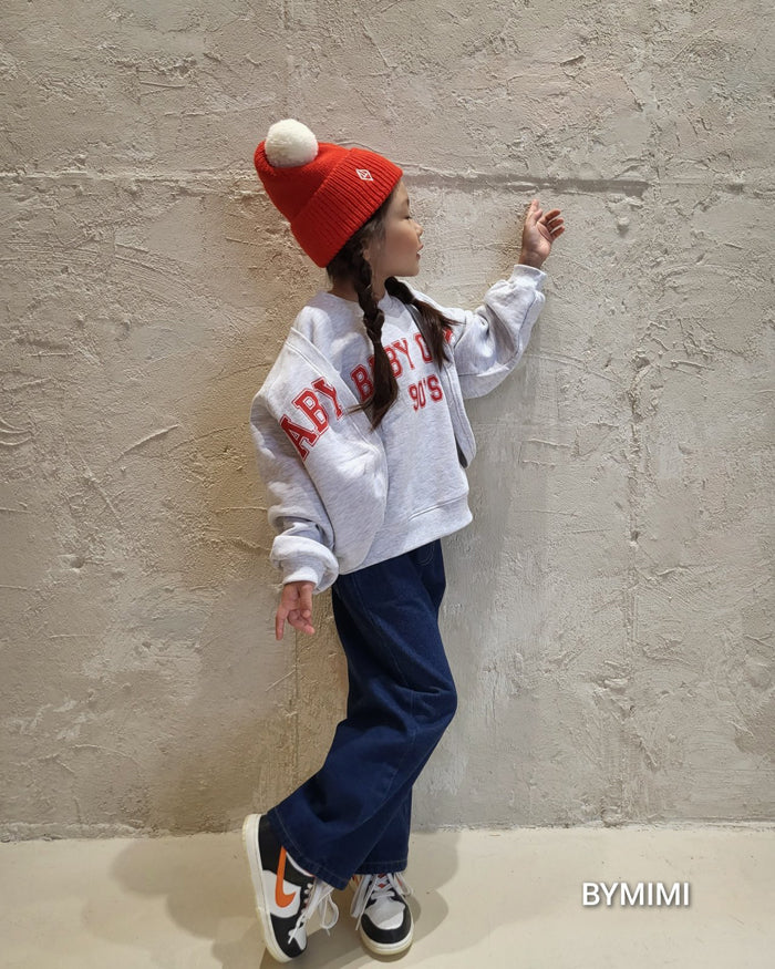 Girls Light Grey Logo Cotton Vest