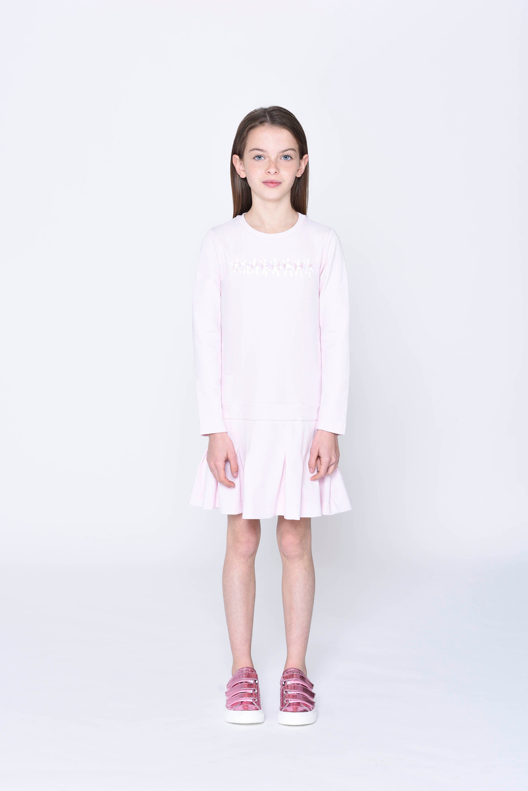 Girls Pink Logo Dress