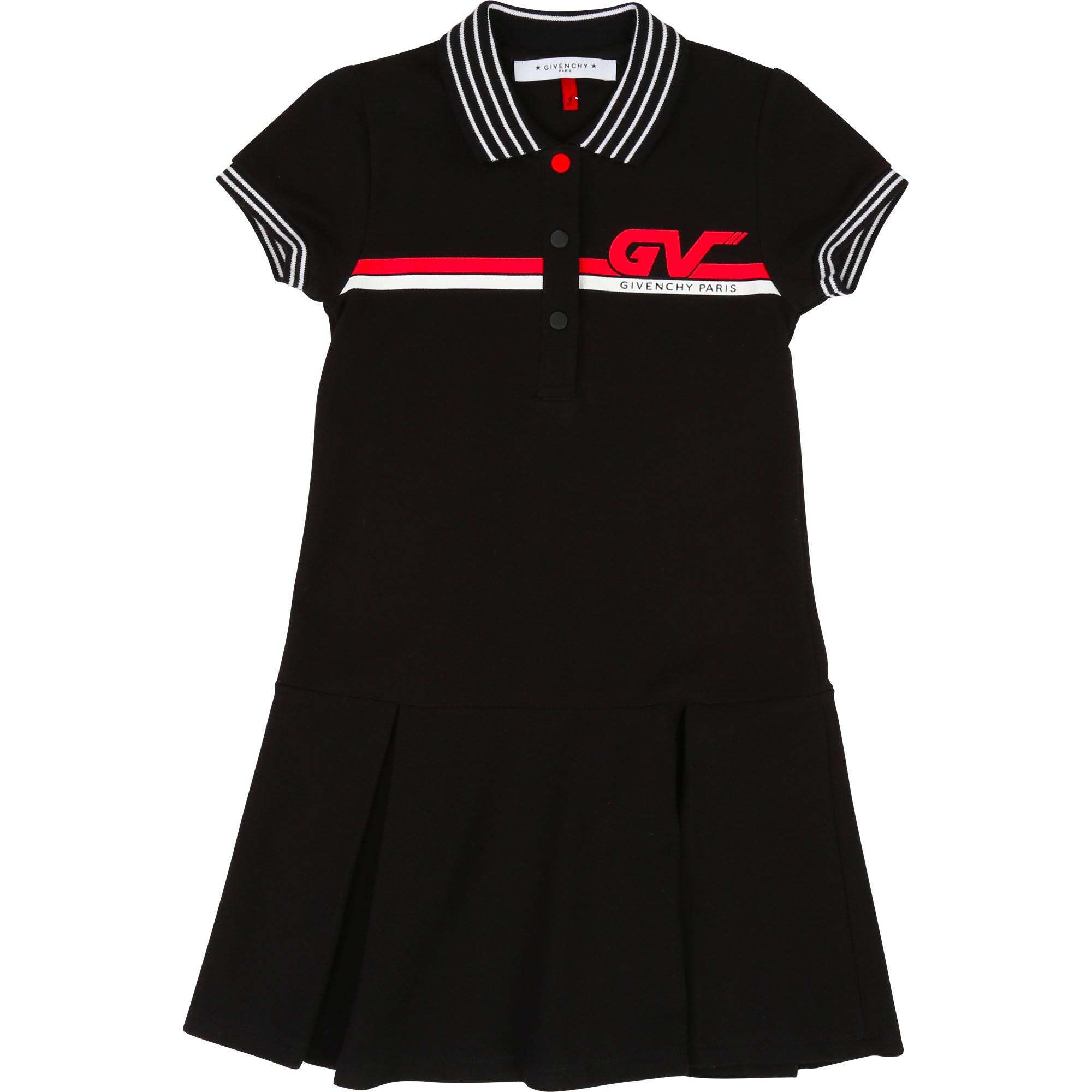 Girls Black Polo Dress