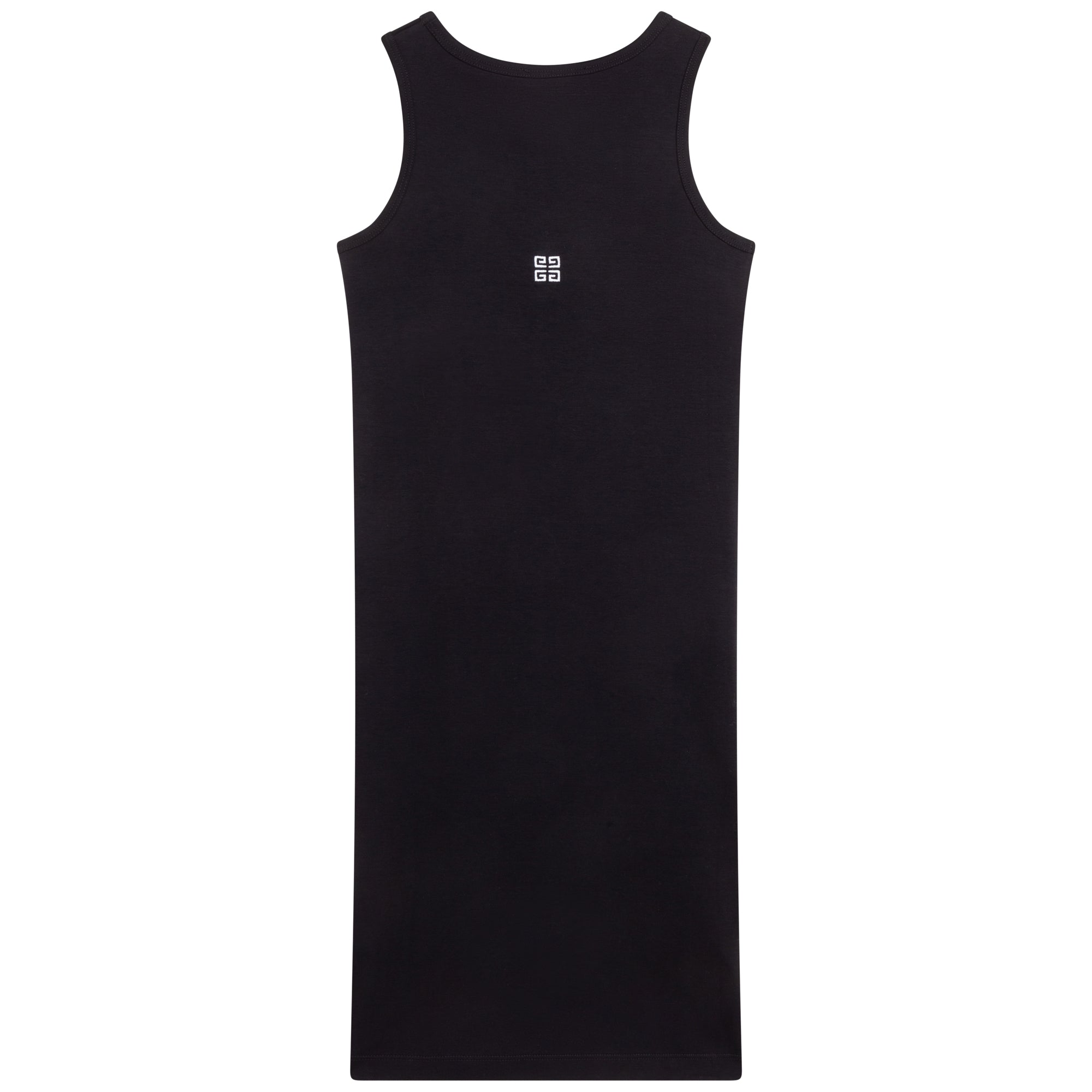 Girls Black Cotton Dress