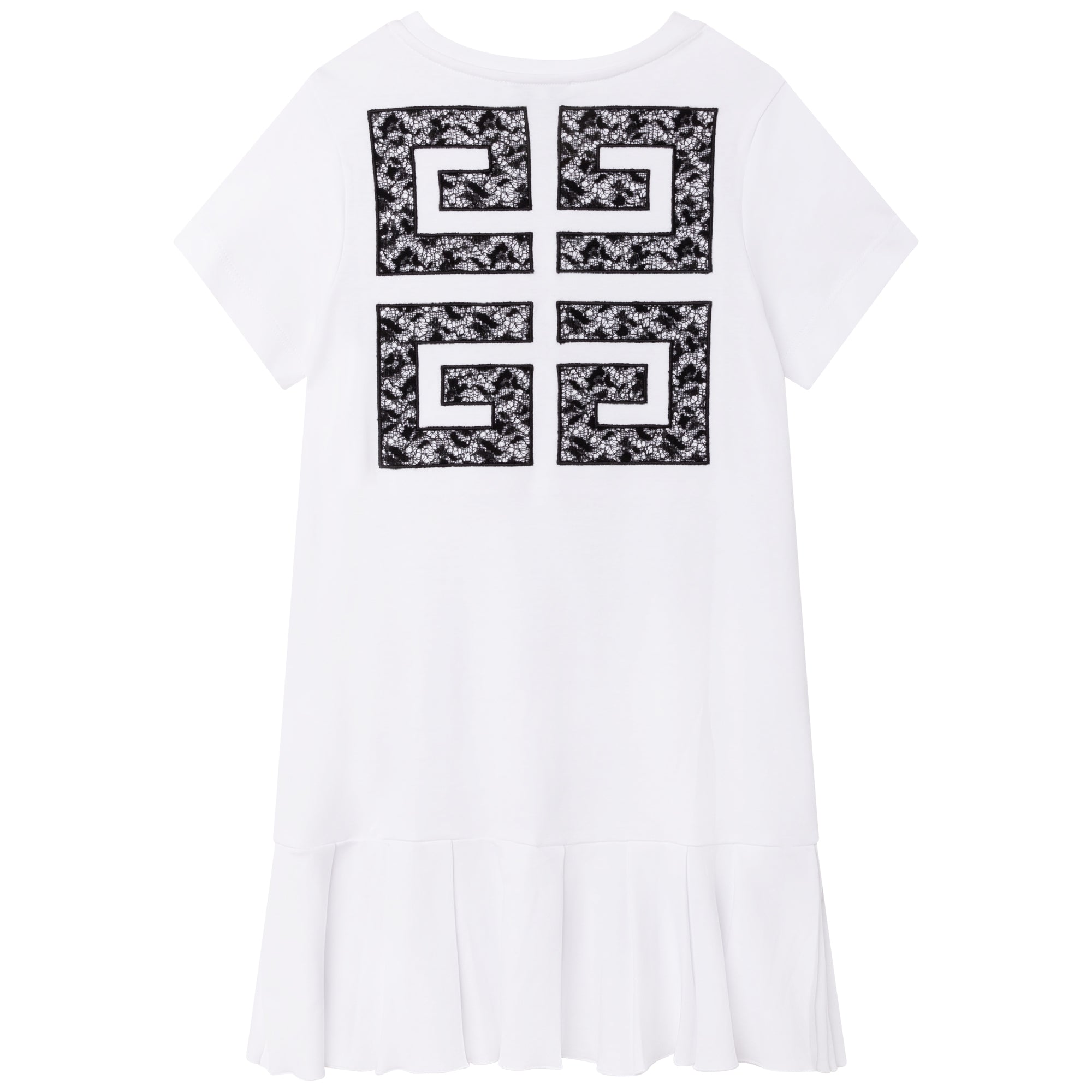 Girls White Cotton Dress