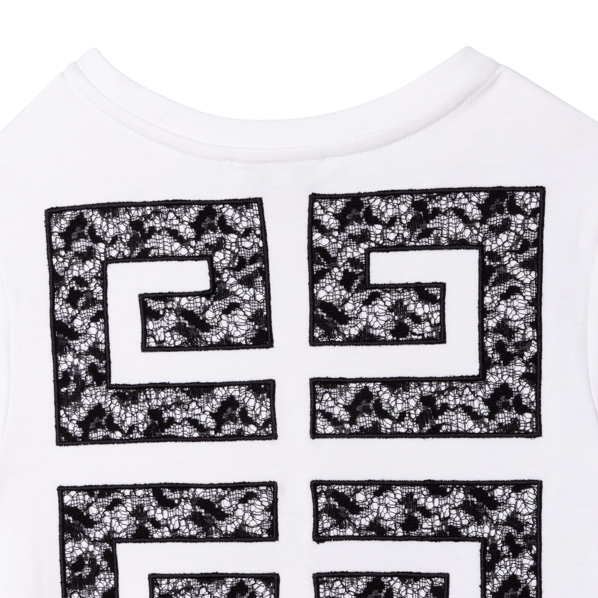 Girls White Cotton Dress
