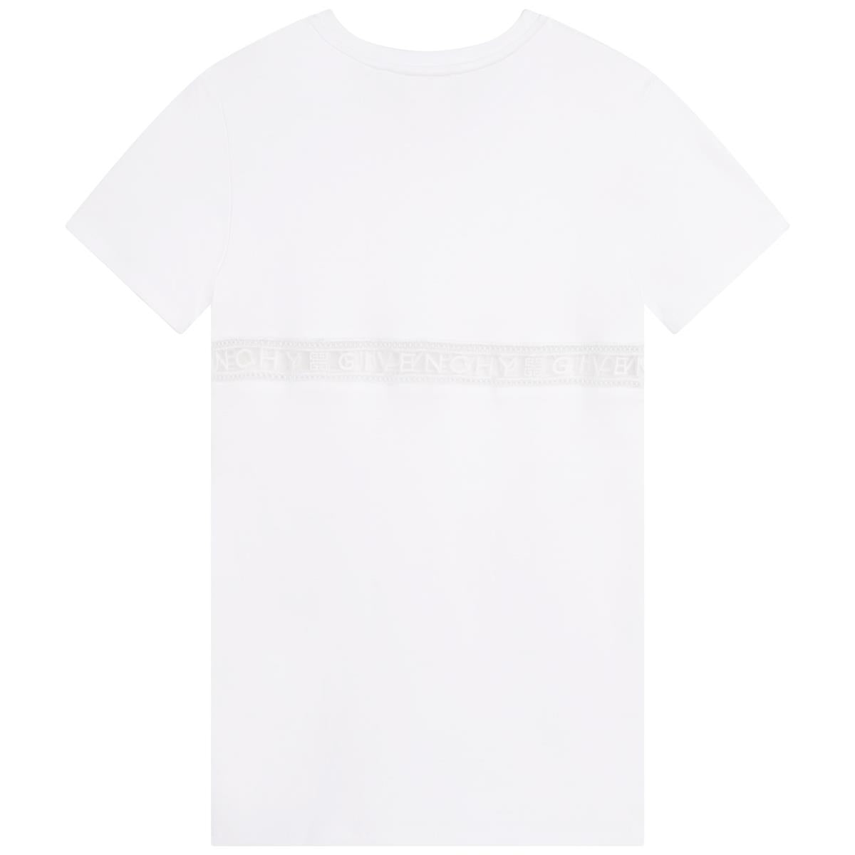 Girls White Logo Dress