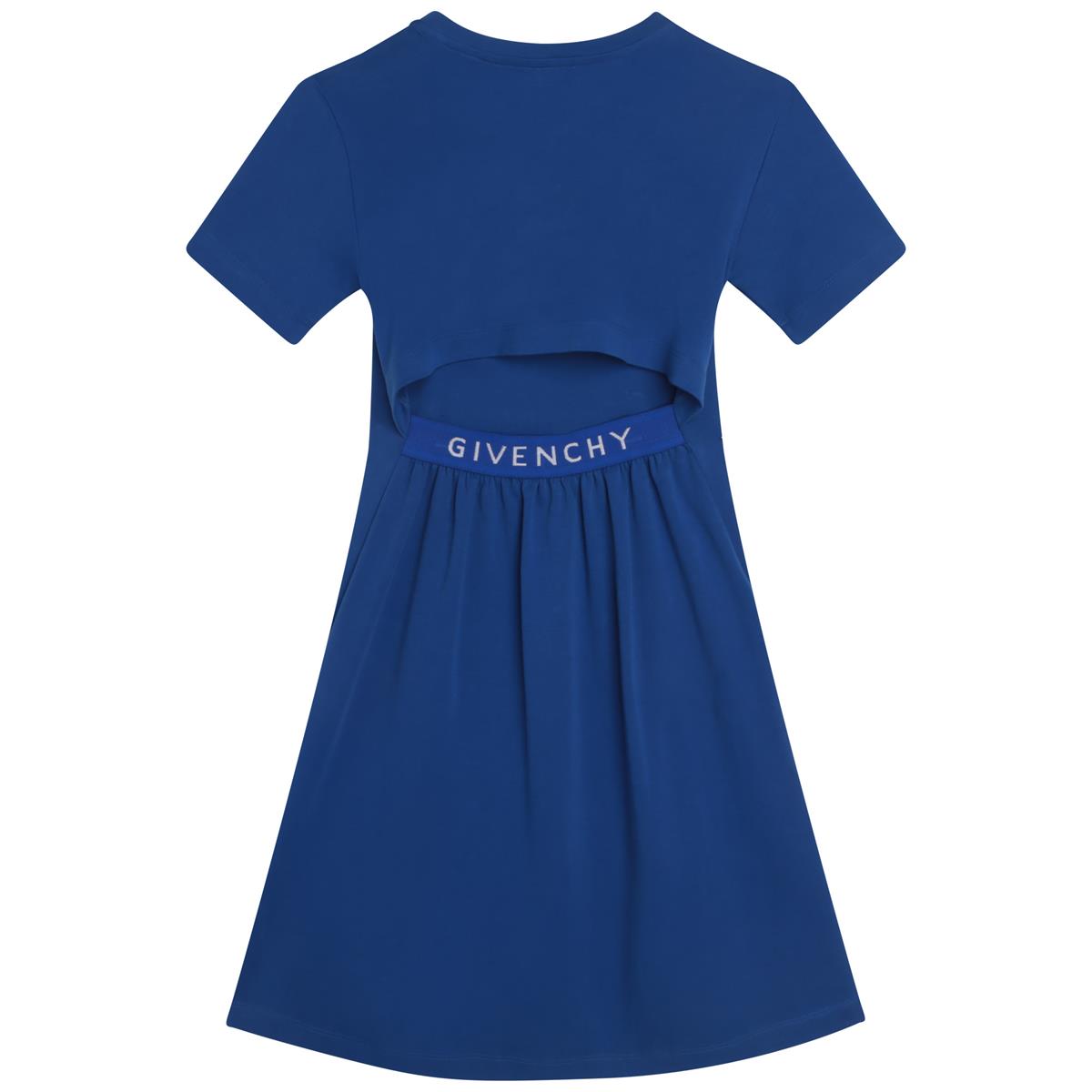 Girls Blue Logo Dress