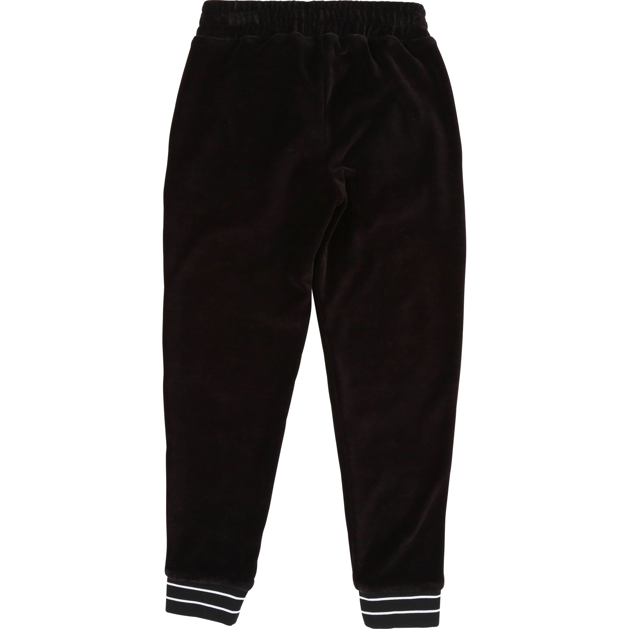Girls Black Cotton Trousers