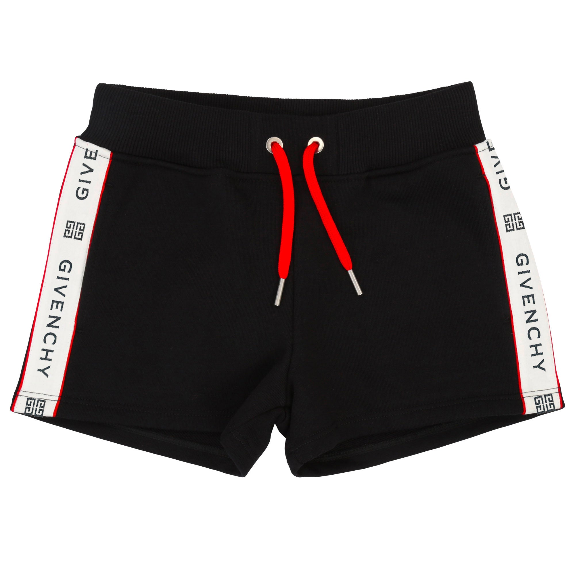 Girls Black Cotton Shorts