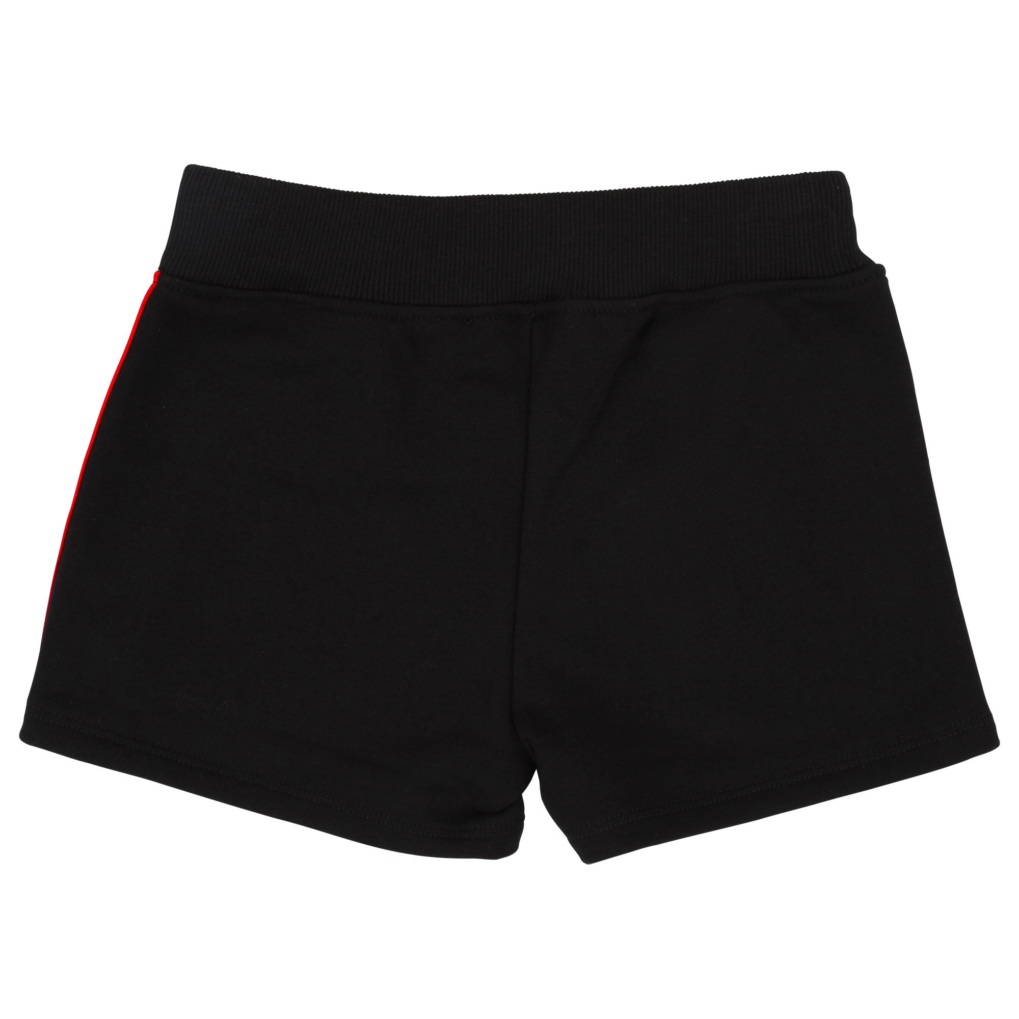 Girls Black Cotton Shorts