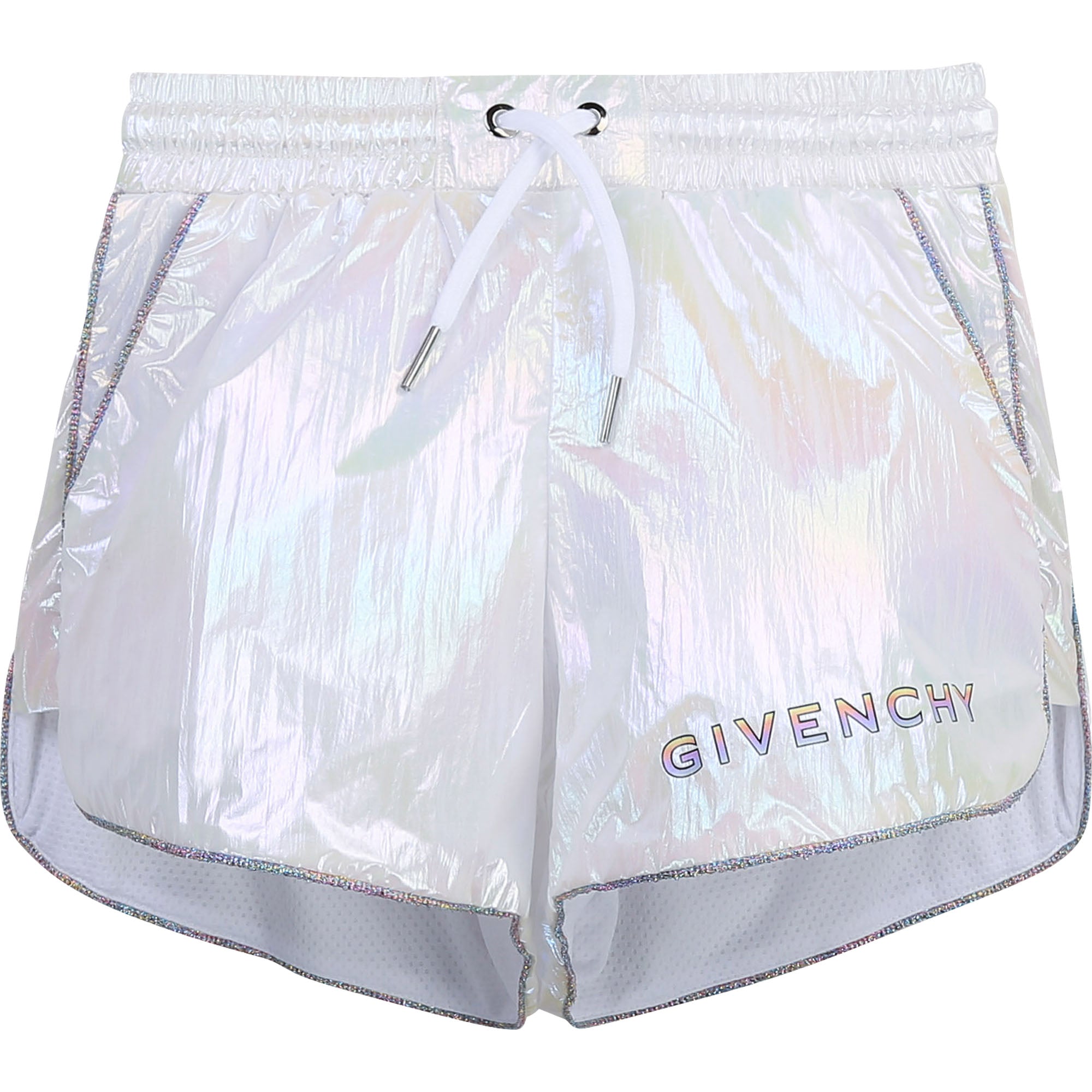 Girls White Logo Shorts