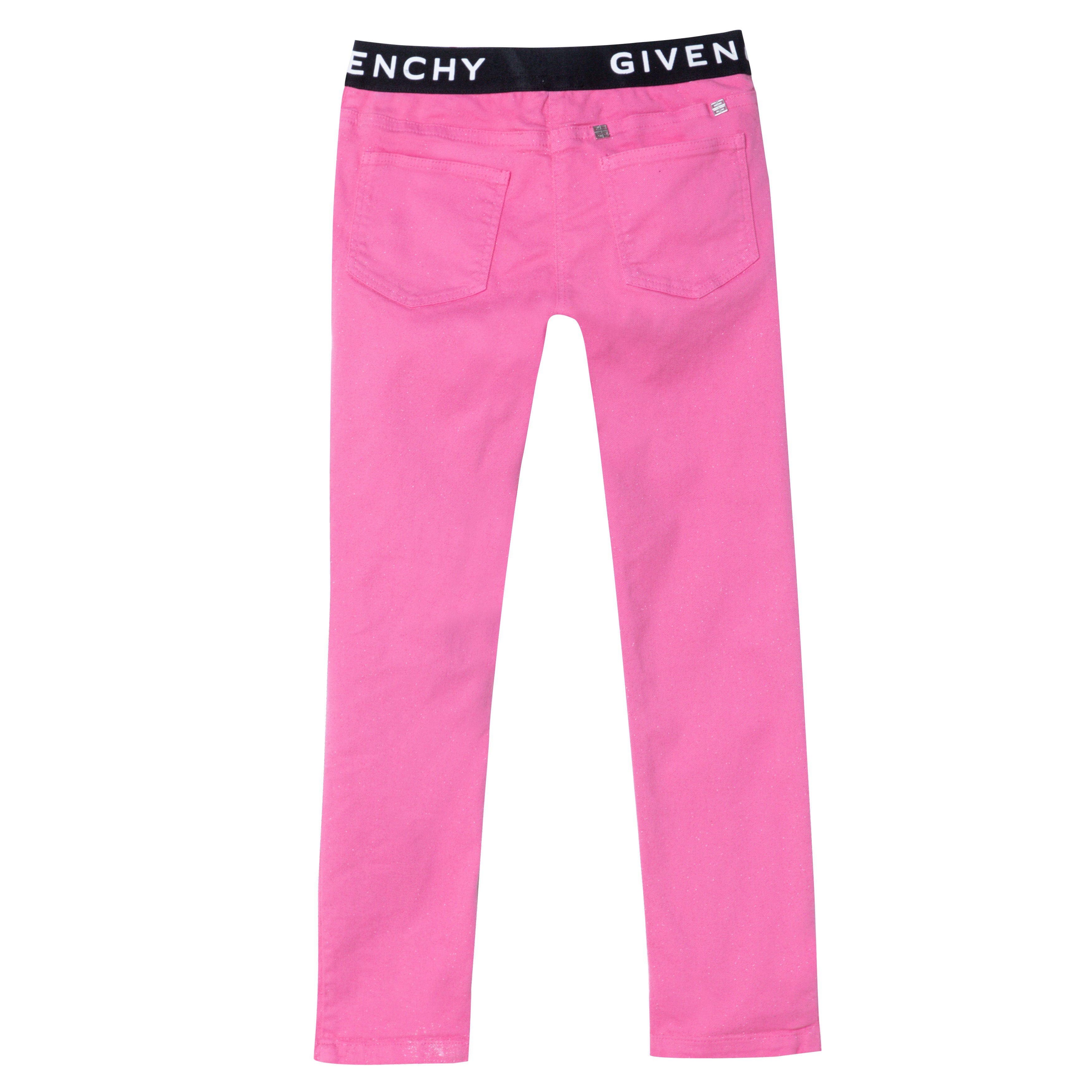 Girls Pink Logo Trousers