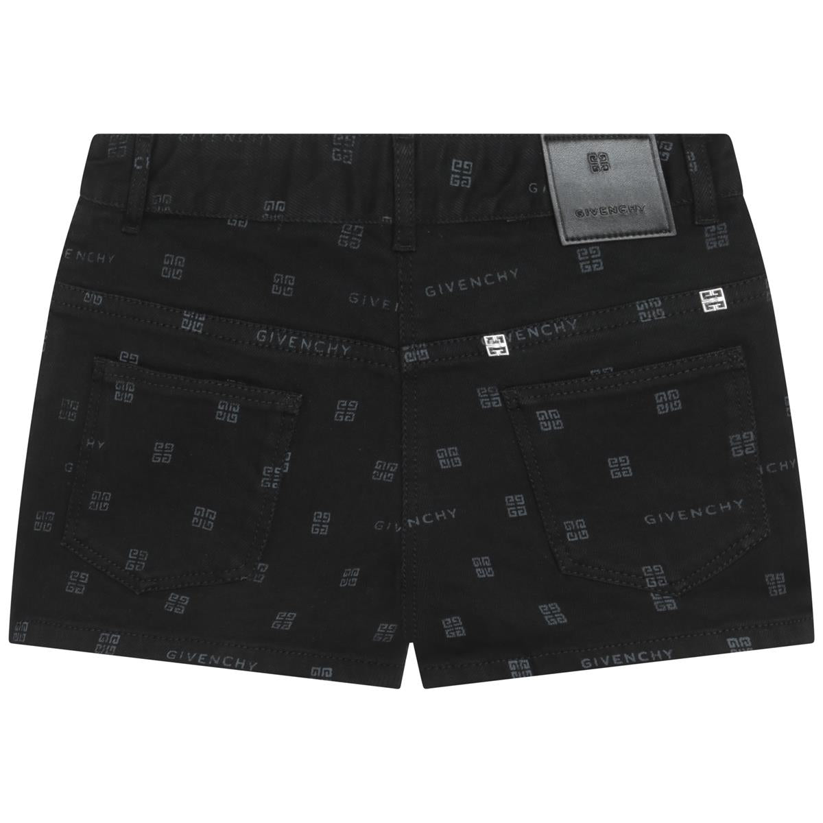 Girls Black Logo Shorts