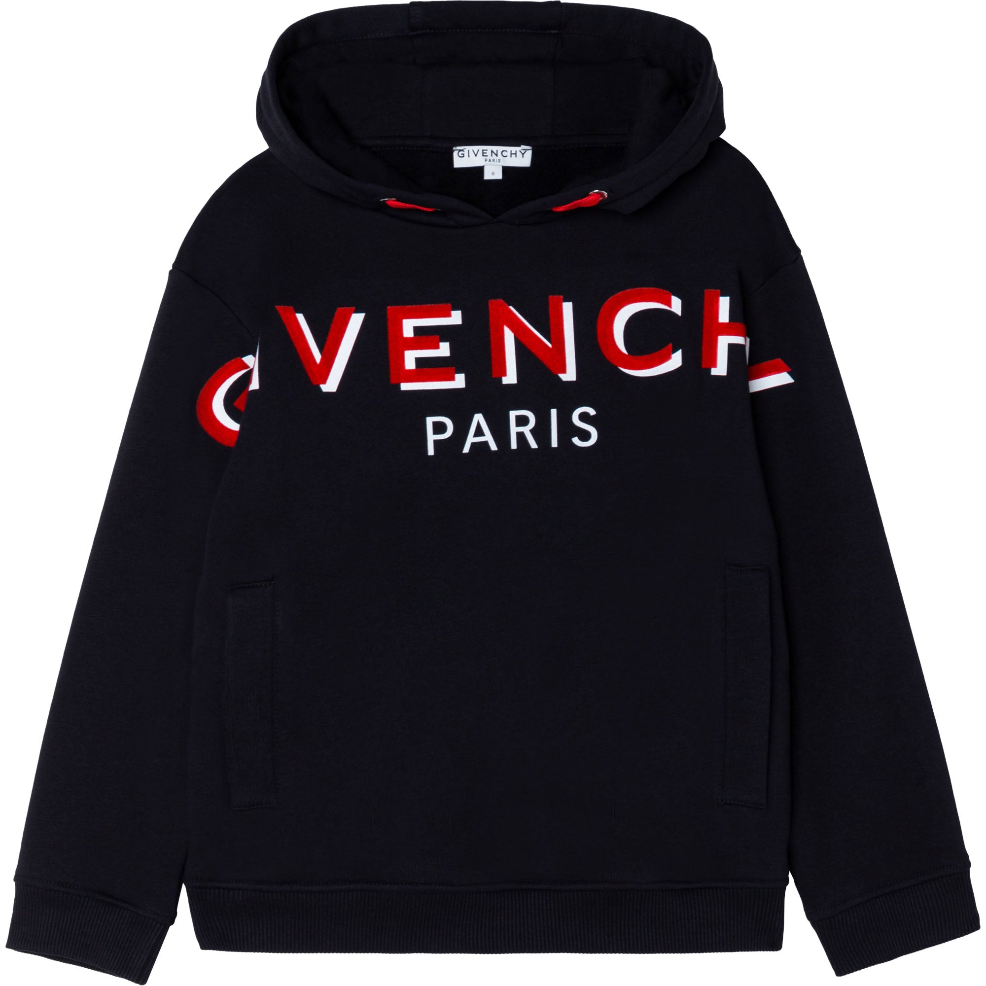 Girls Black Logo Hooded Sweatshirt