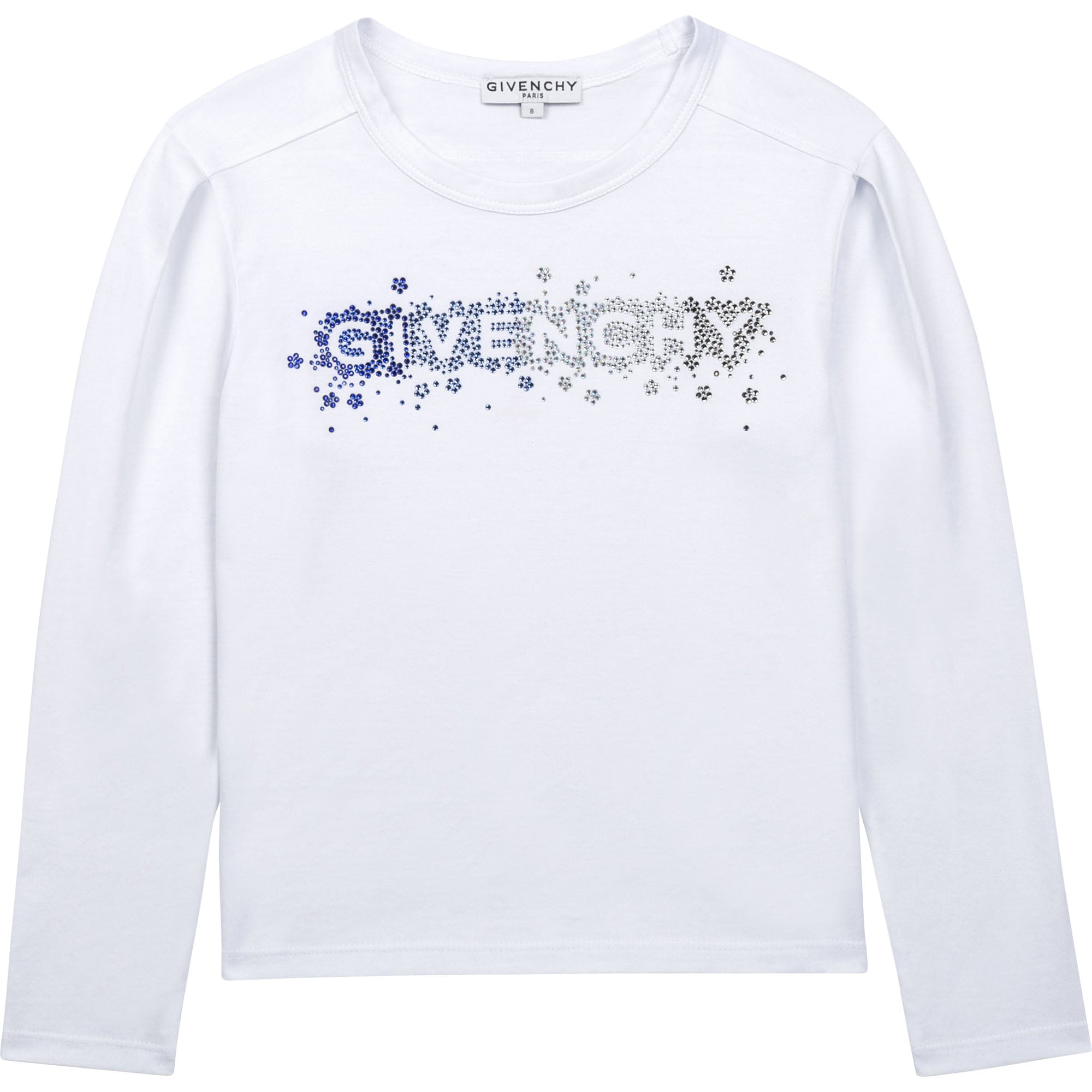 Girls White Logo Cotton T-Shirt