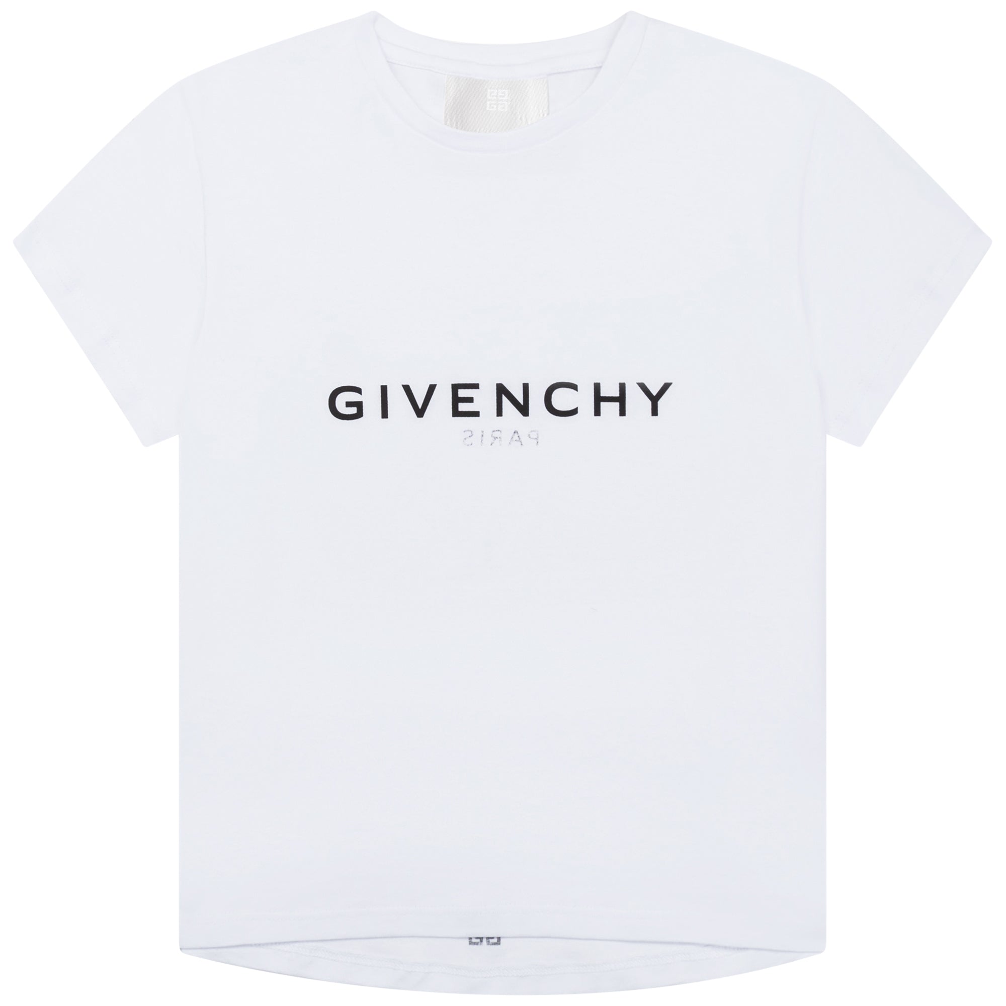 Girls White Logo Cotton T-Shirt
