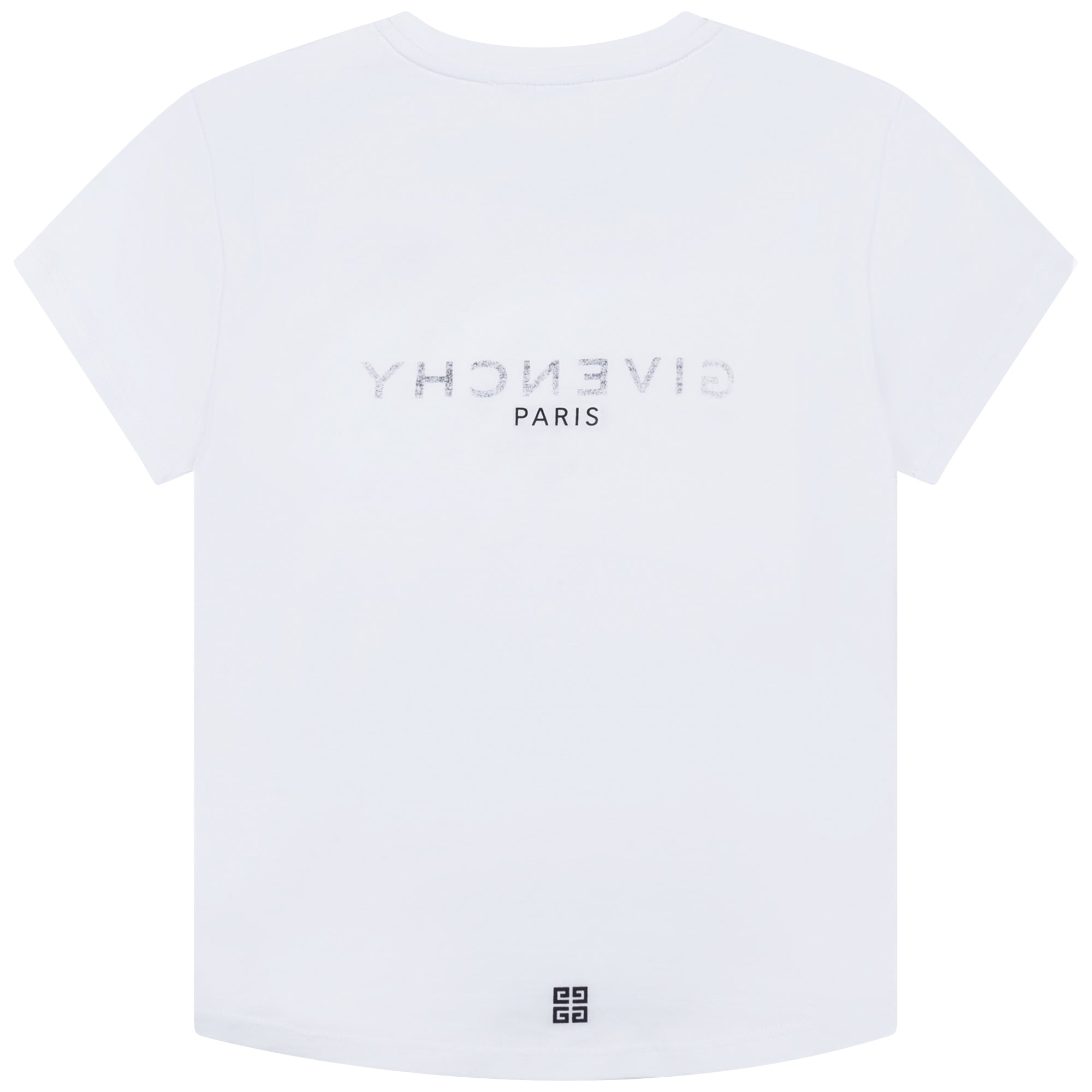 Girls White Logo Cotton T-Shirt