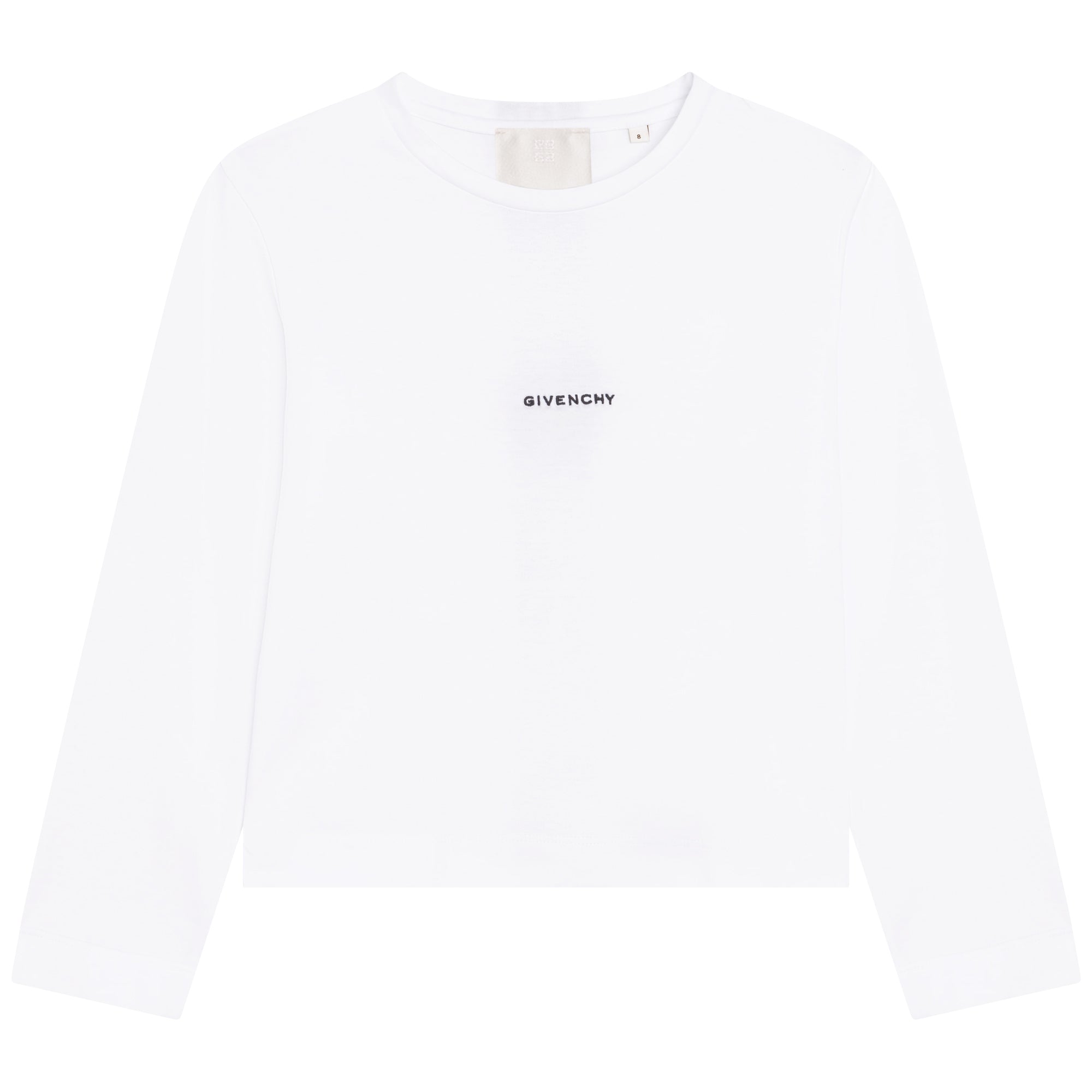 Girls White Logo Cotton T-Shirt