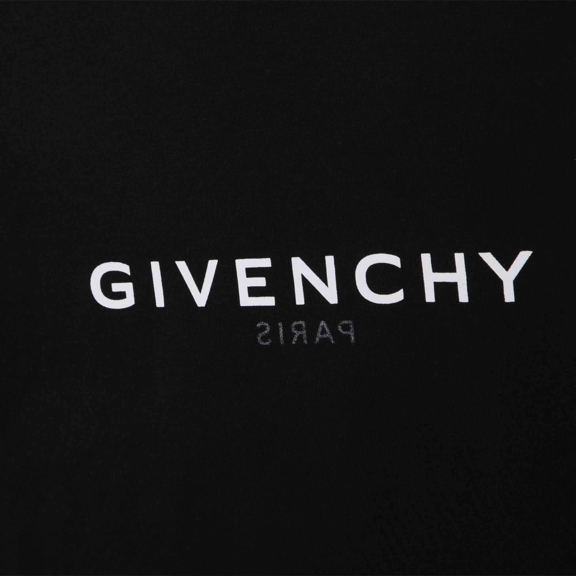 Girls Black Logo Cotton T-Shirt