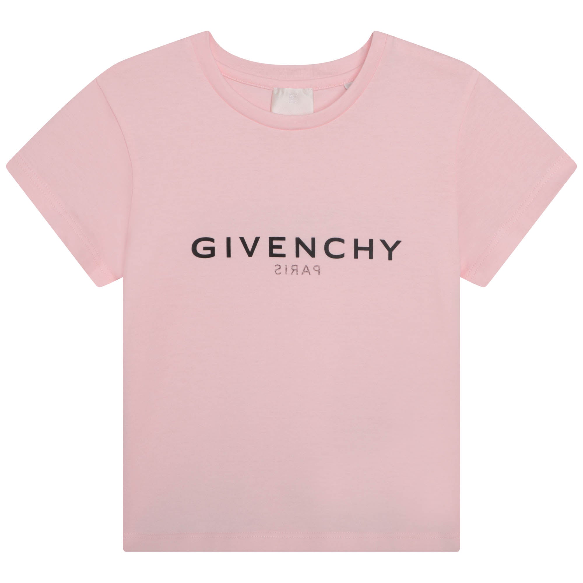 Girls Pink Logo Cotton T-Shirt