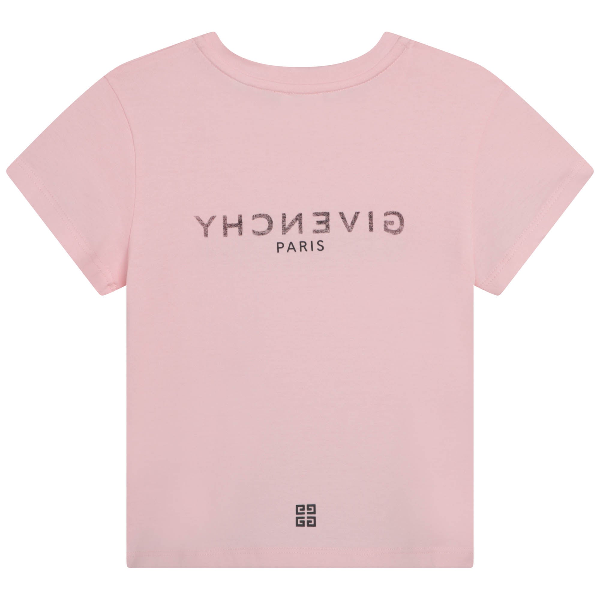 Girls Pink Logo Cotton T-Shirt