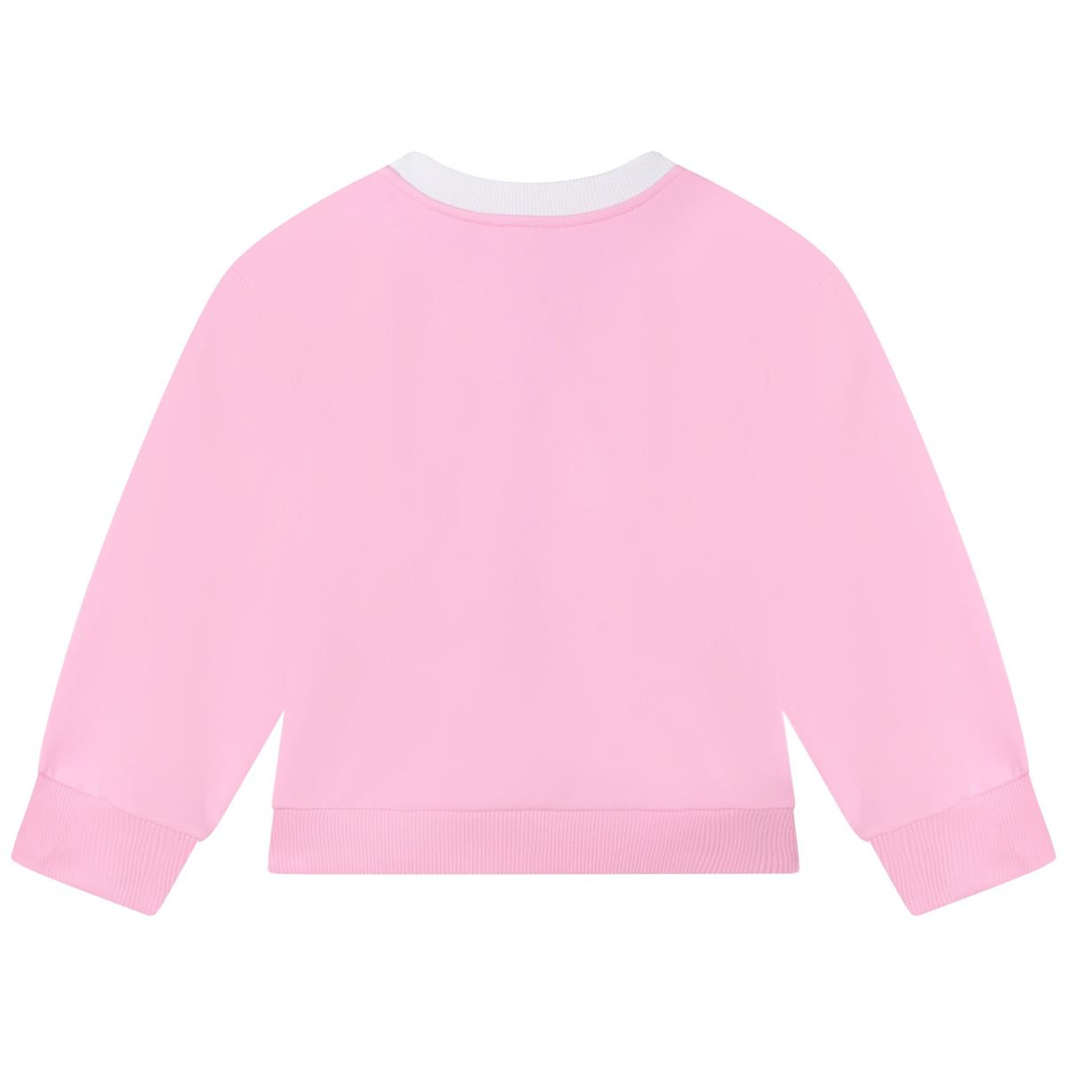 Girls Pink Logo Sweatshirt