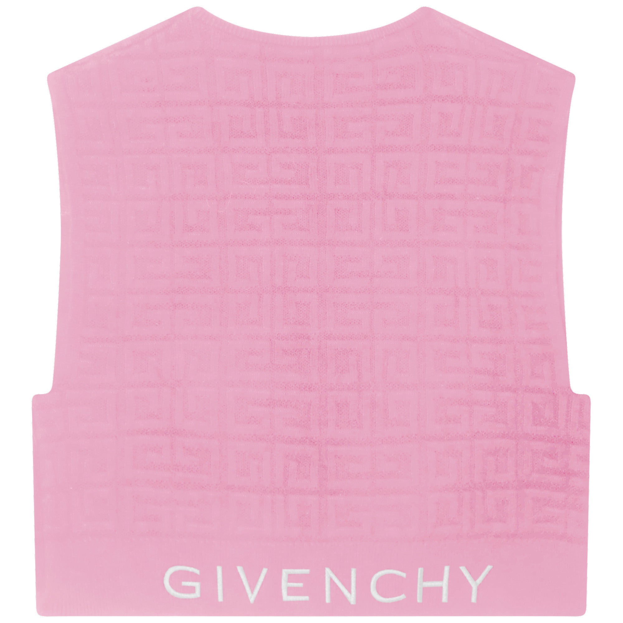 Girls Pink Logo Short Sleeves Sweater