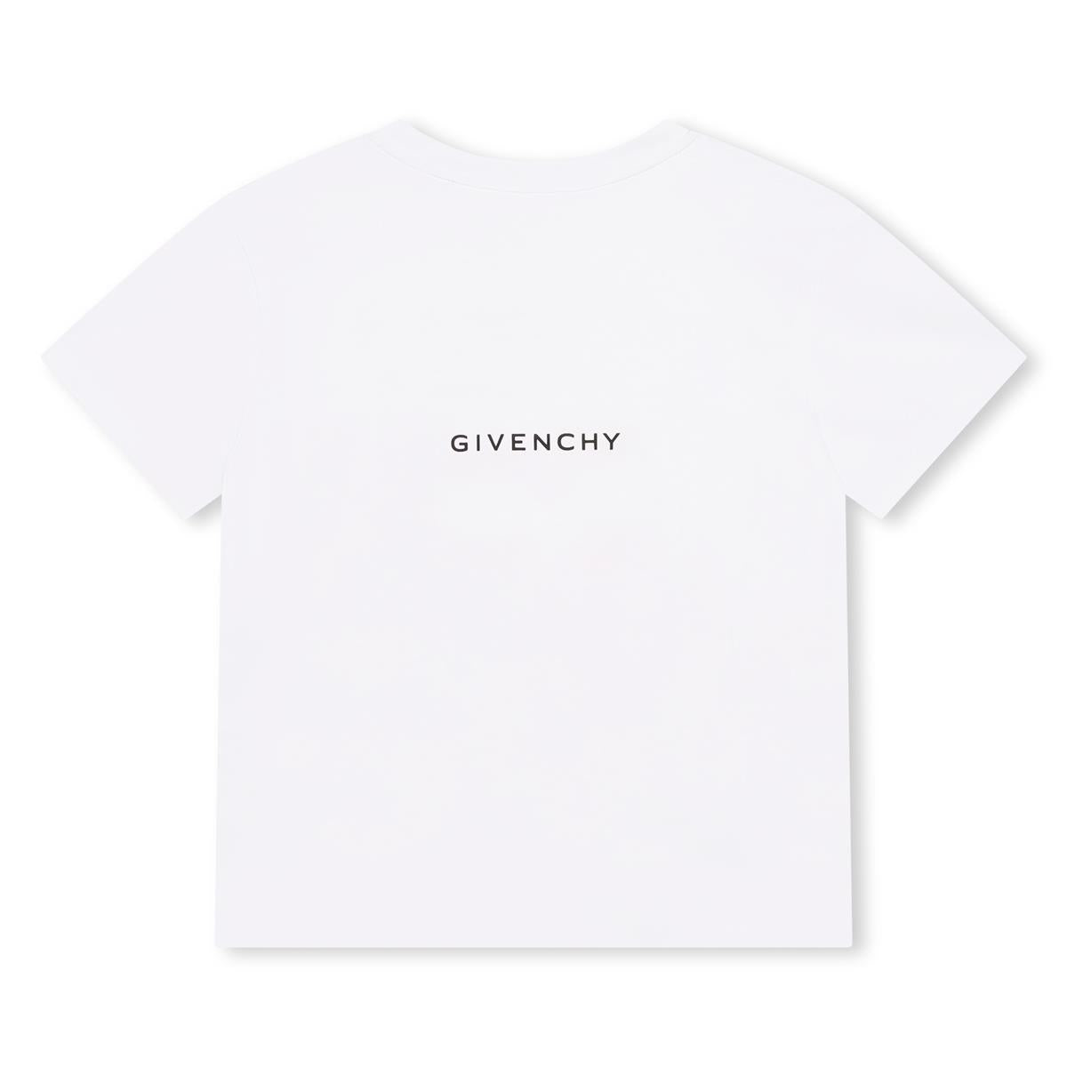 Girls White Cotton T-Shirt