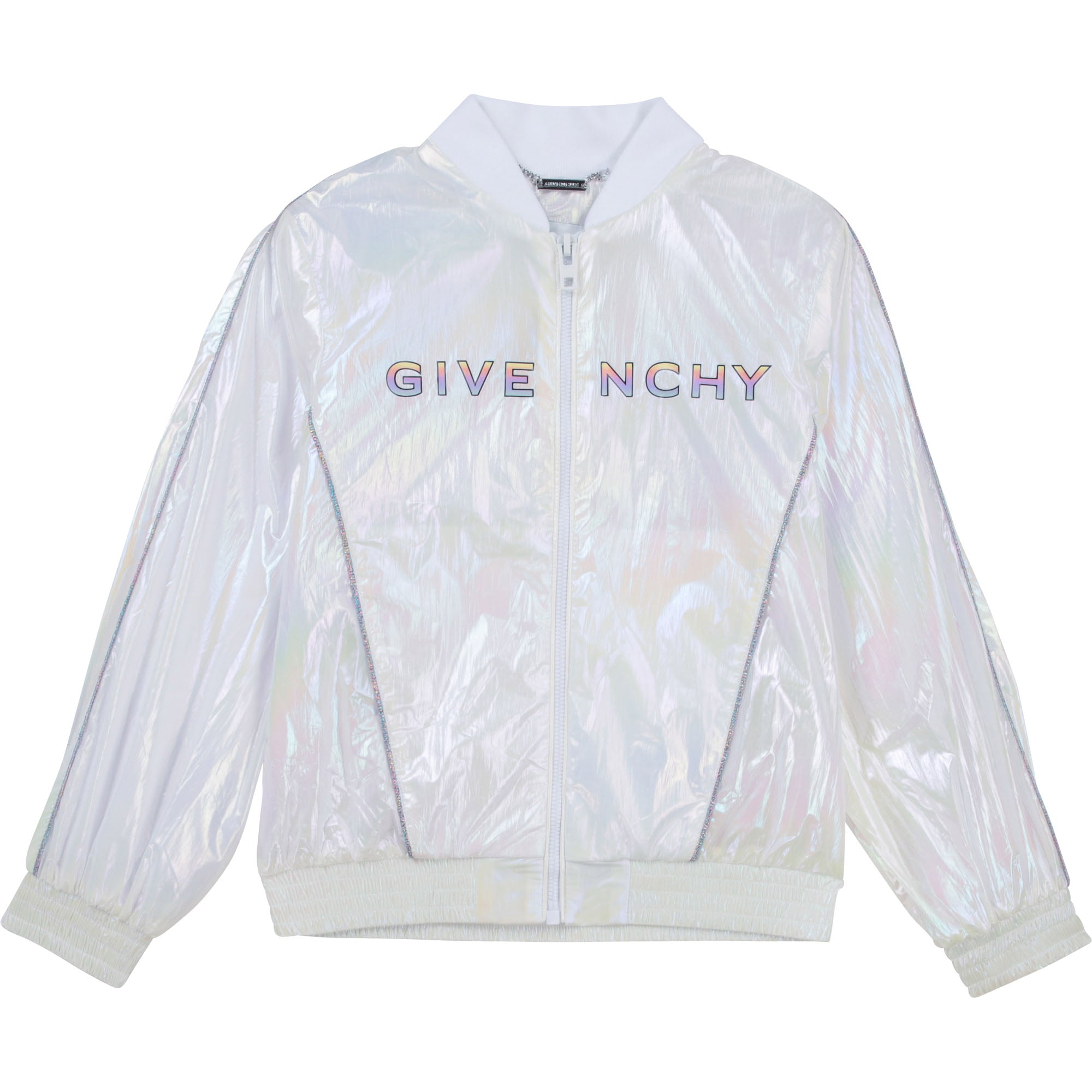Girls White Logo Jacket