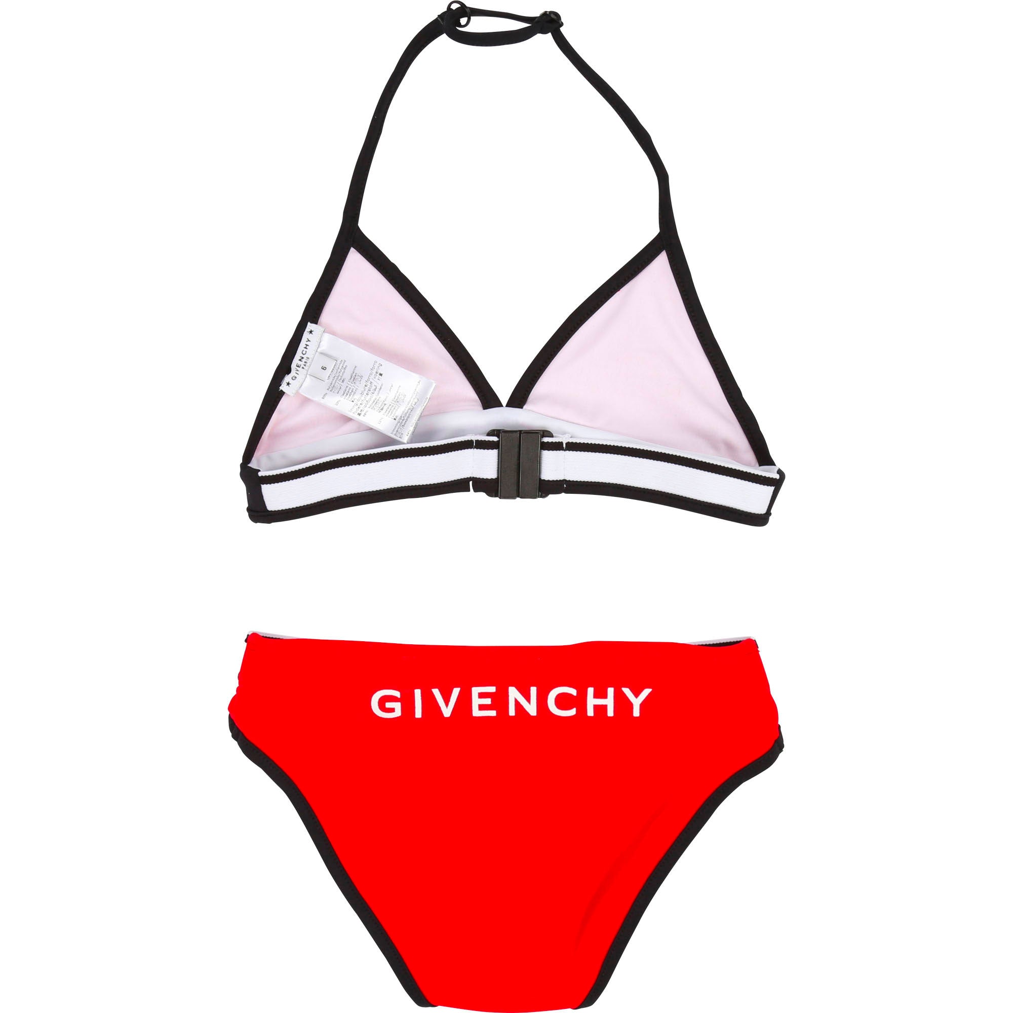 Girls Red Logo Swimsuit