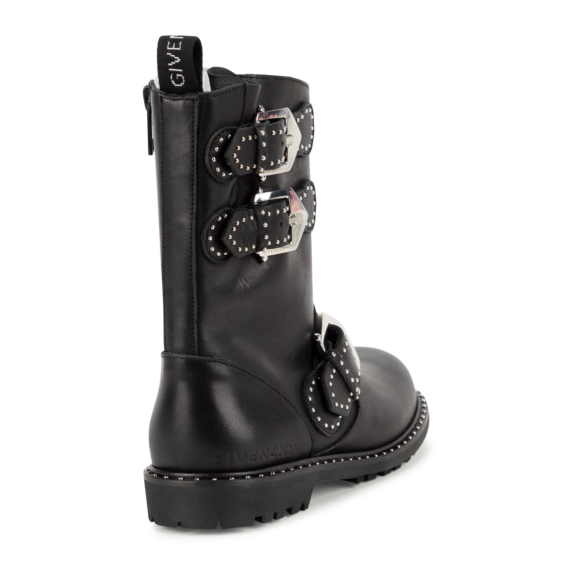 Girls Black Leather Shoes