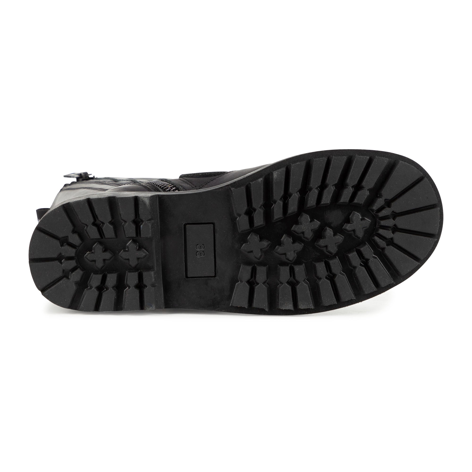 Girls Black Leather Shoes