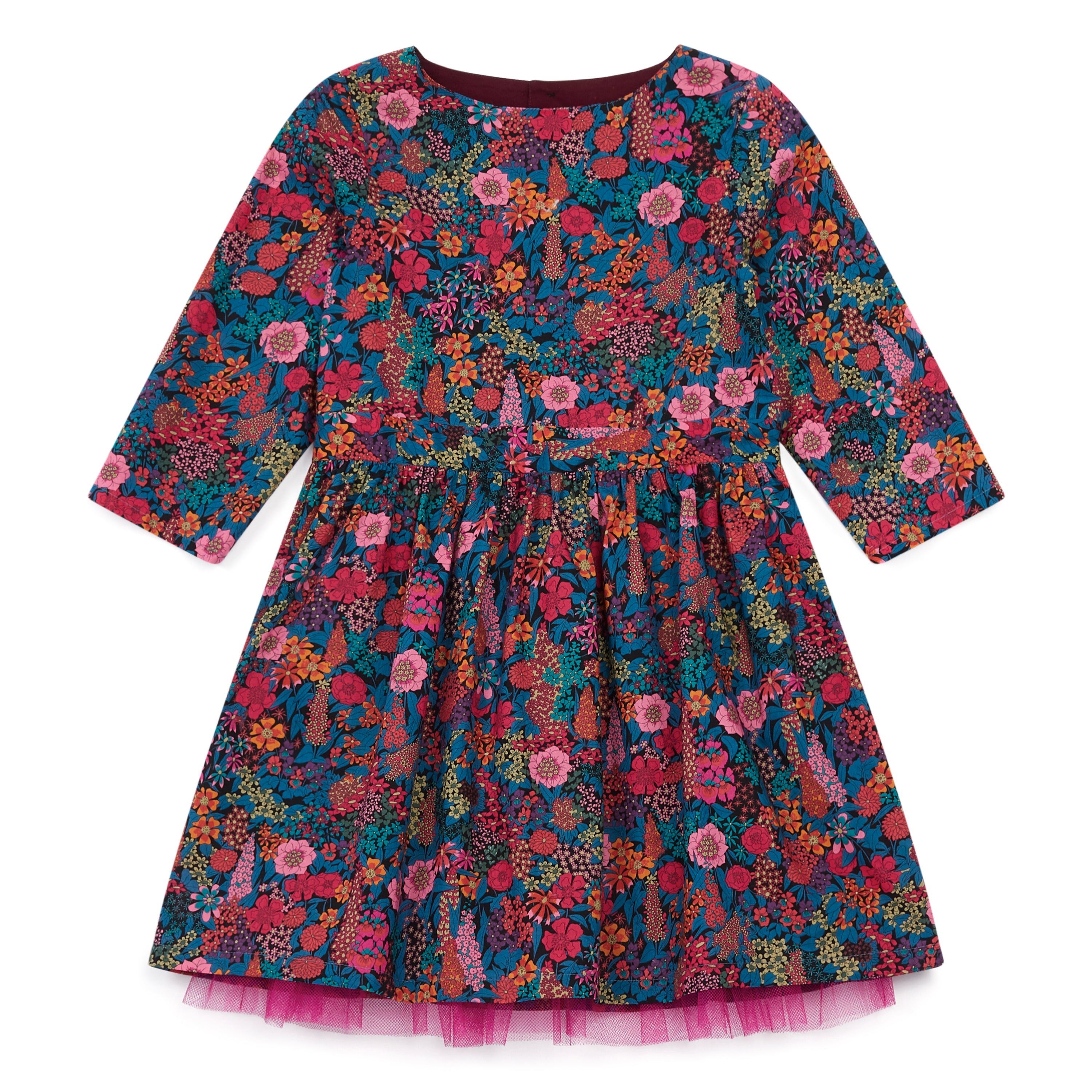 Girls Multicolor Waist Cotton Dress