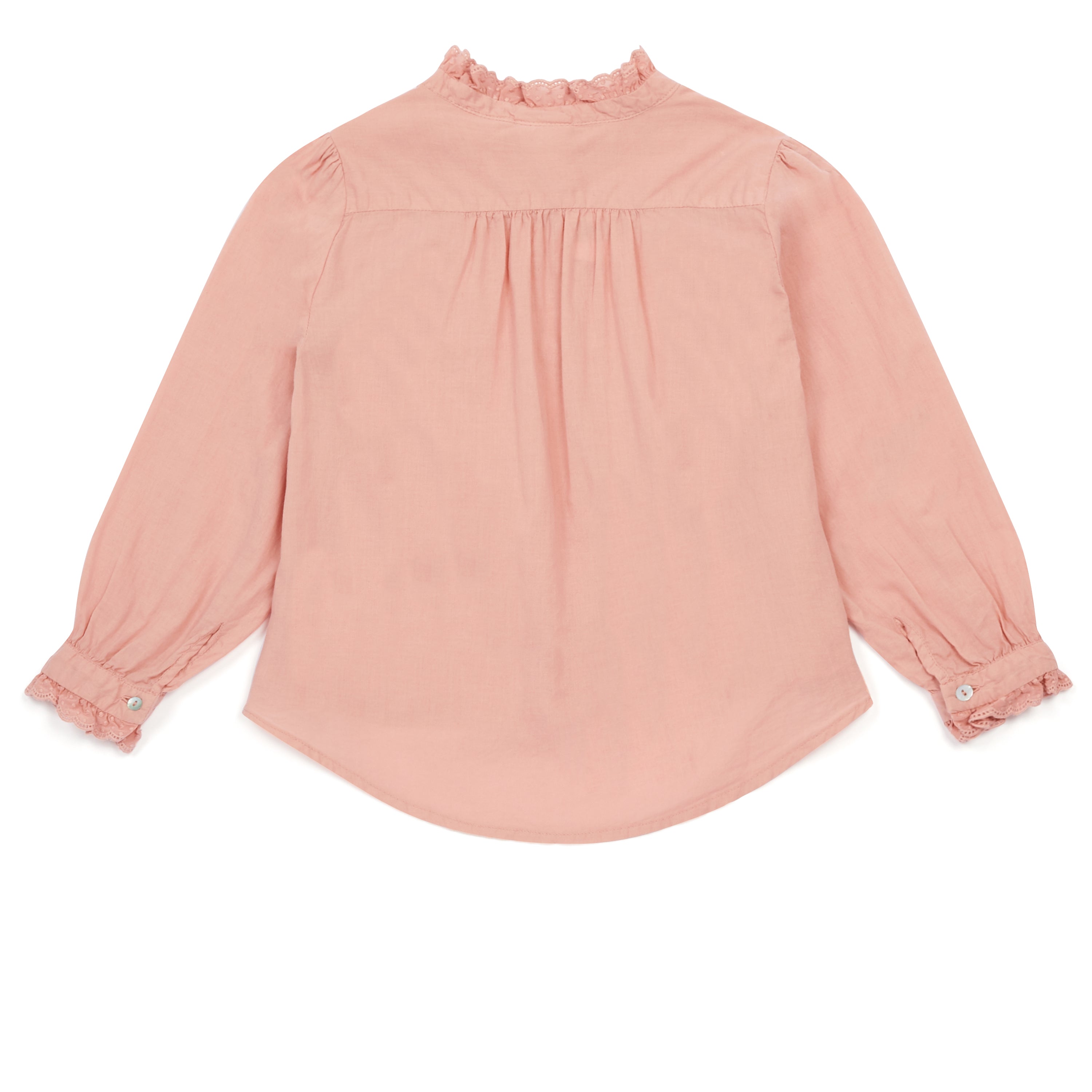 Girls Pink Cotton Shirt