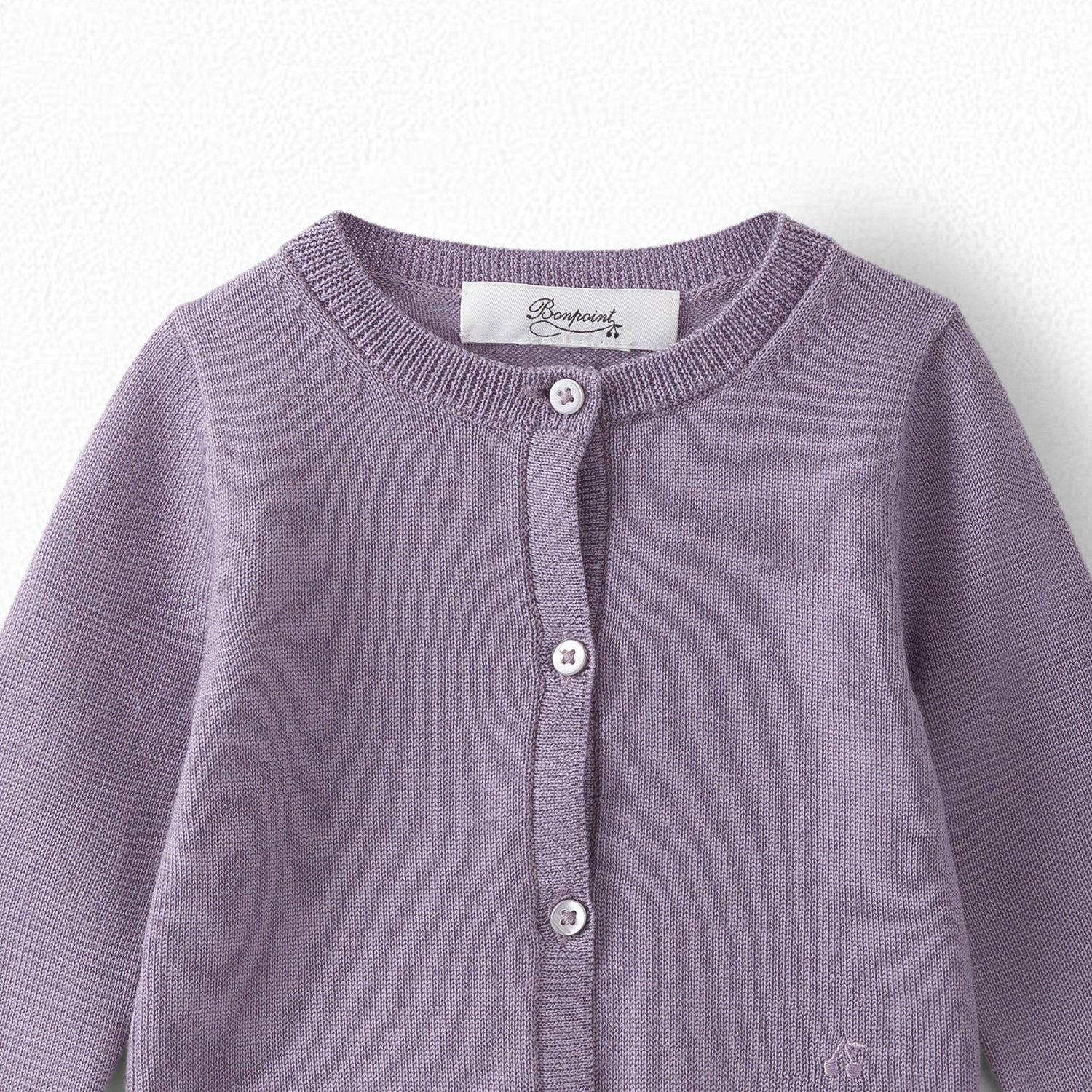Baby Girls Violet Wool Cardigan