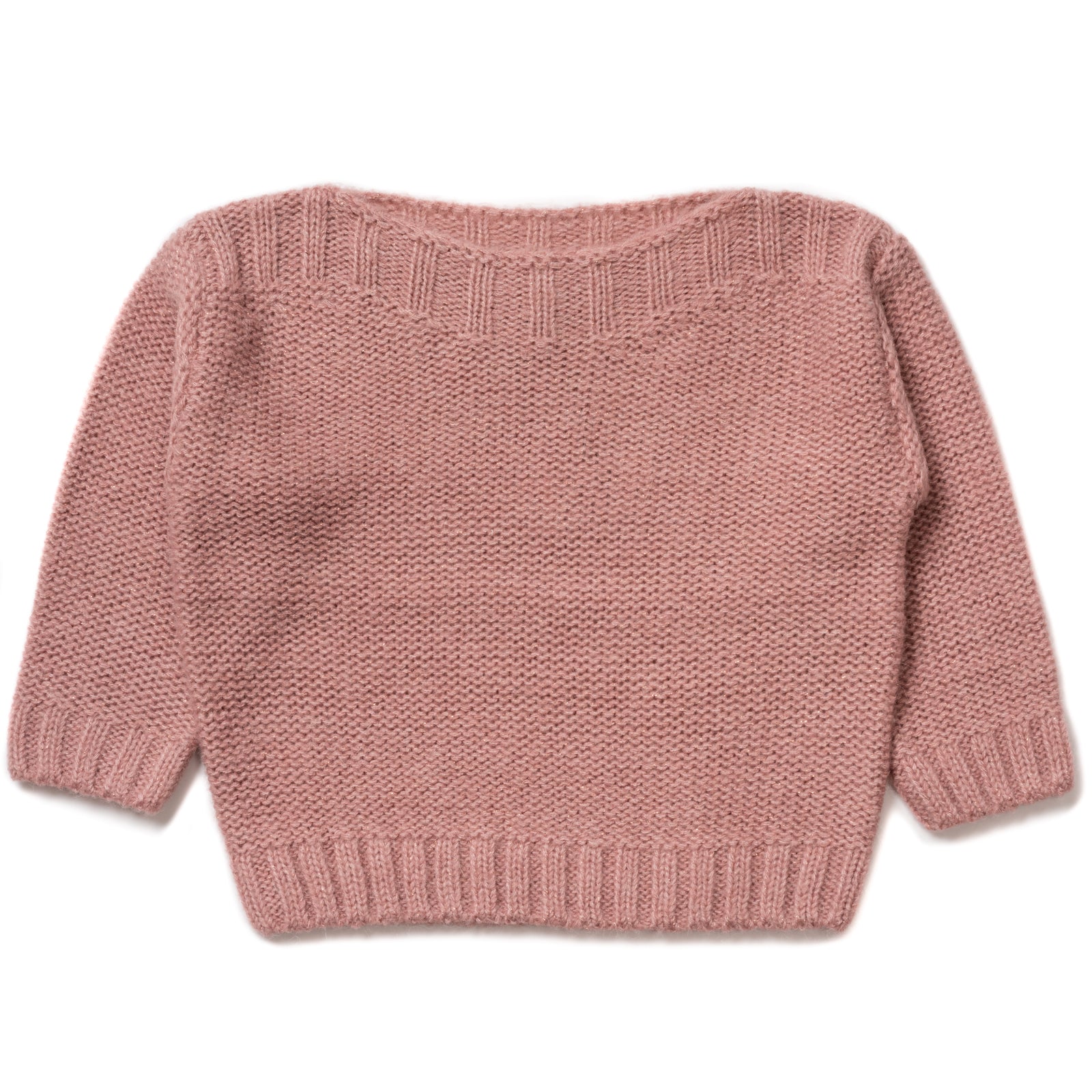 Girls Pink Velvet Jumper