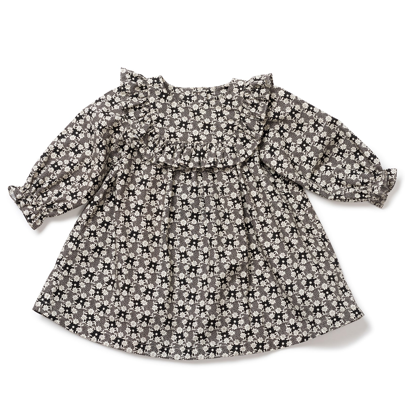 Baby Girls Noir Cotton Dress