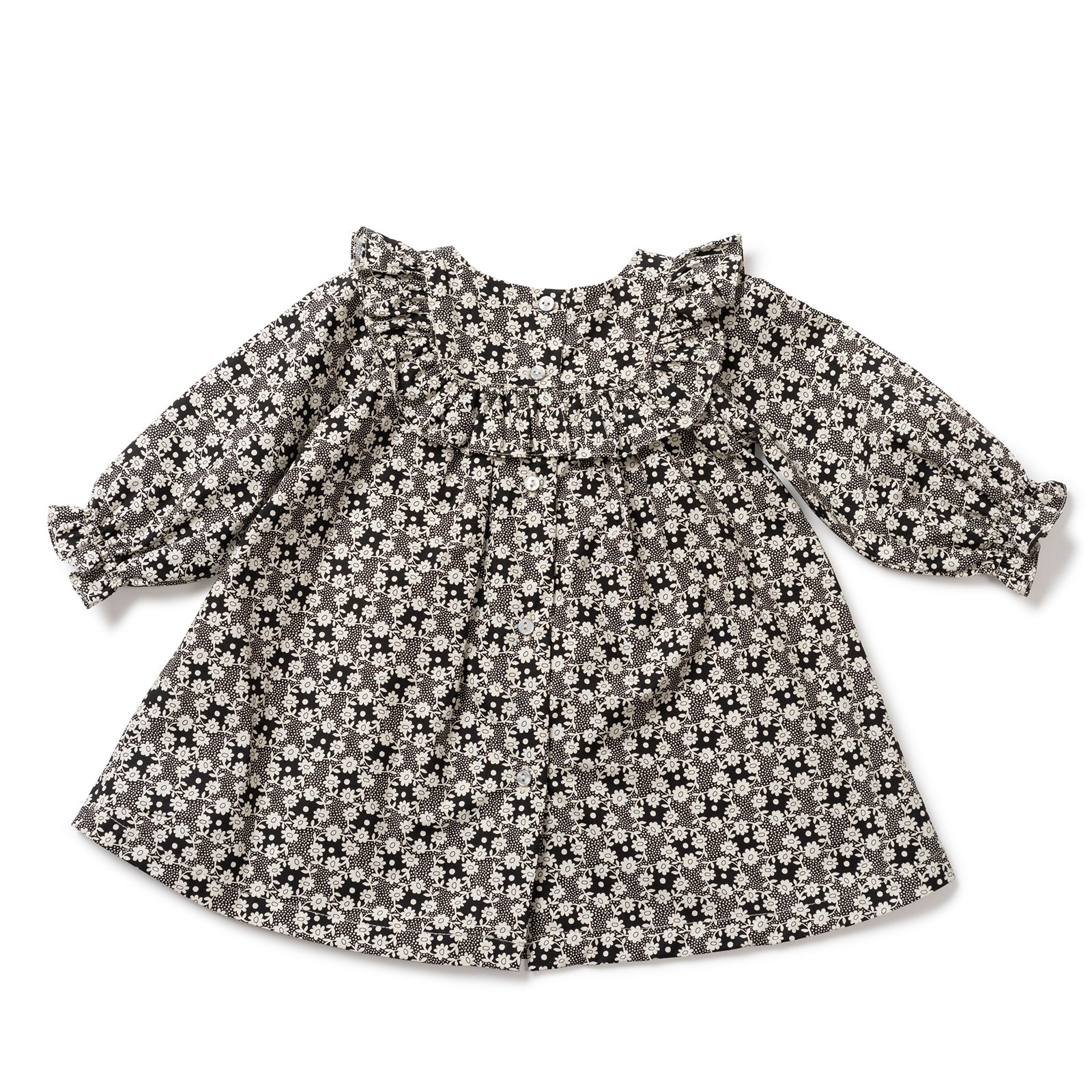 Baby Girls Noir Cotton Dress