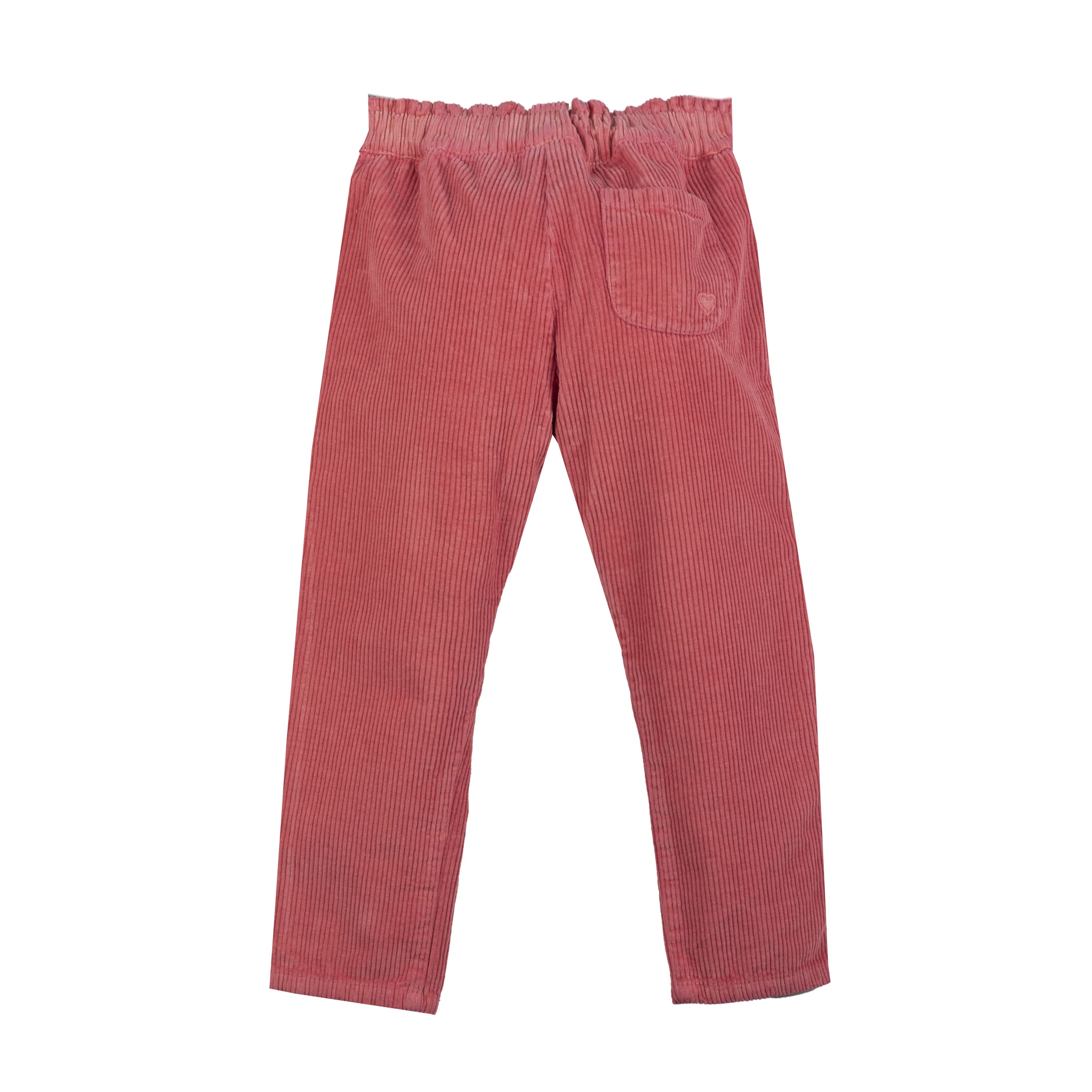 Girls Dark Pink Cotton Trousers
