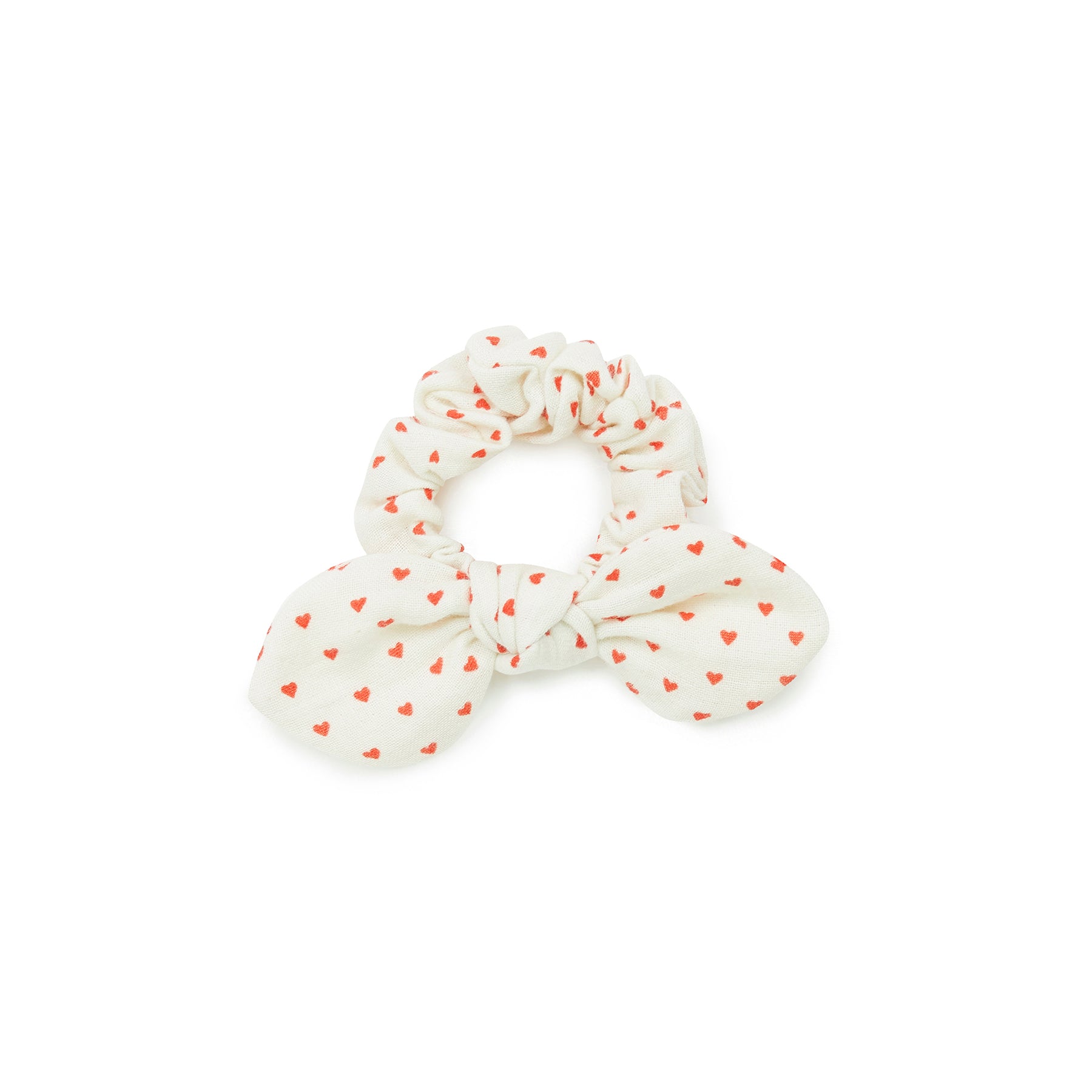 Girls White Heart Hair Ring