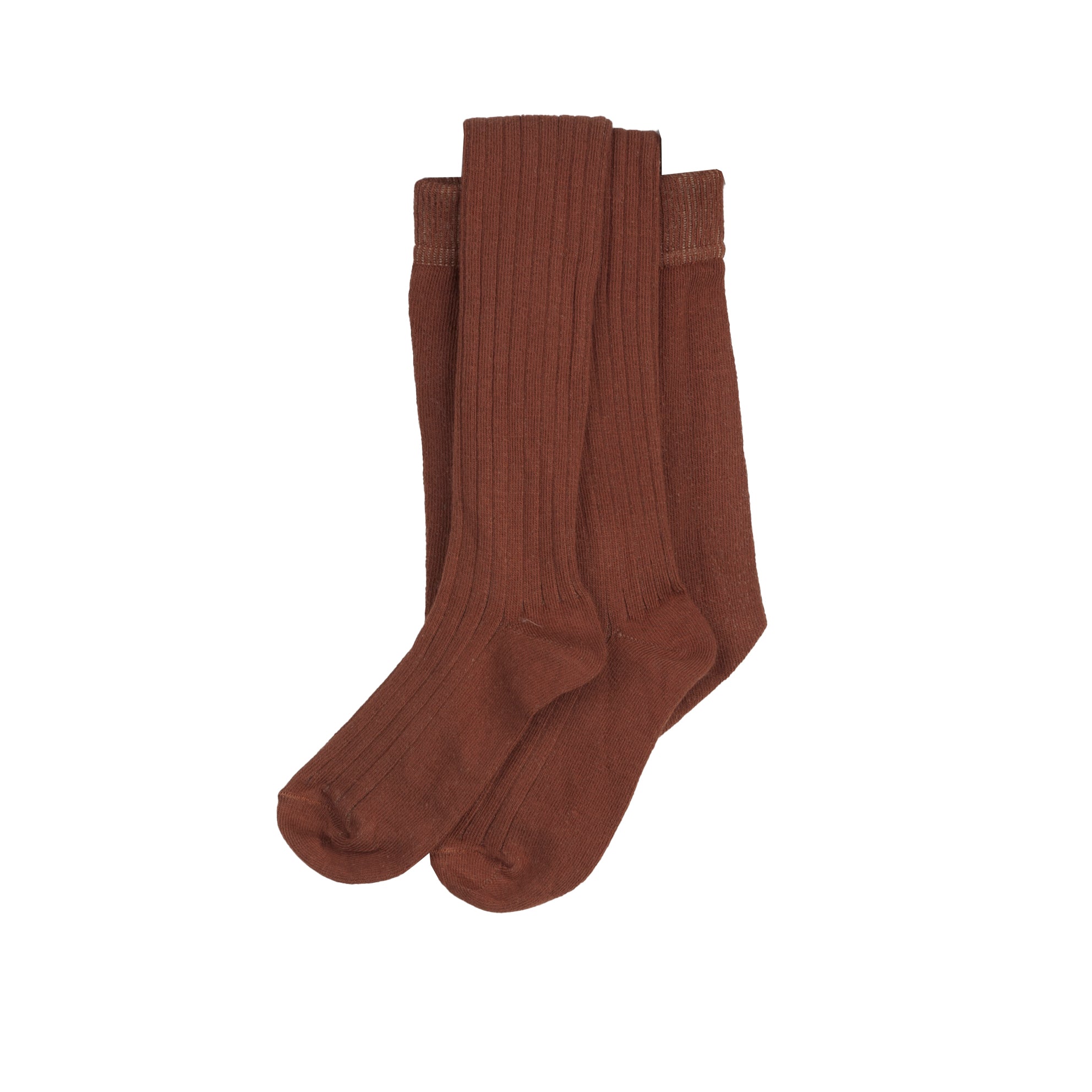 Girls Brown Cotton Tights