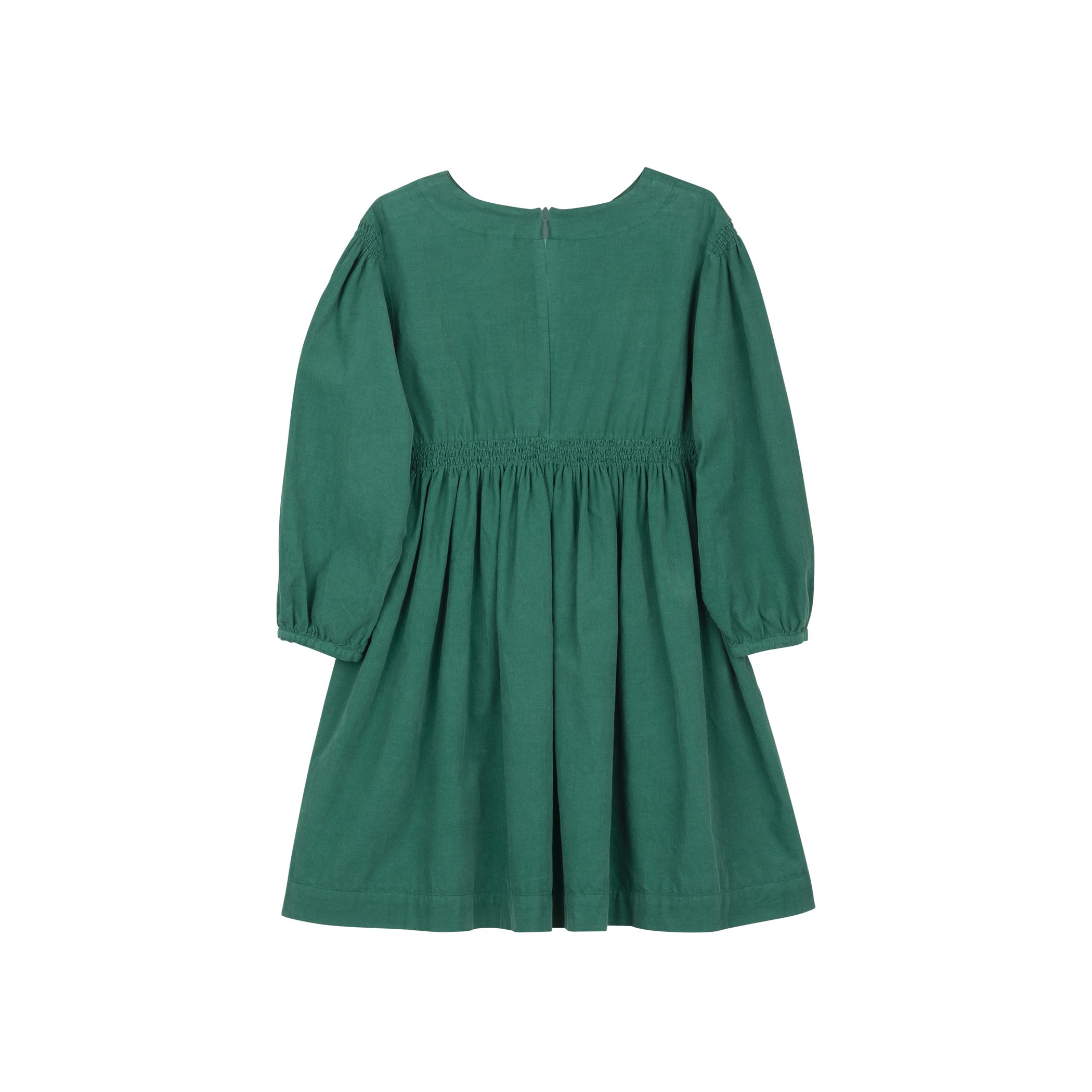 Girls Green Cotton Dress